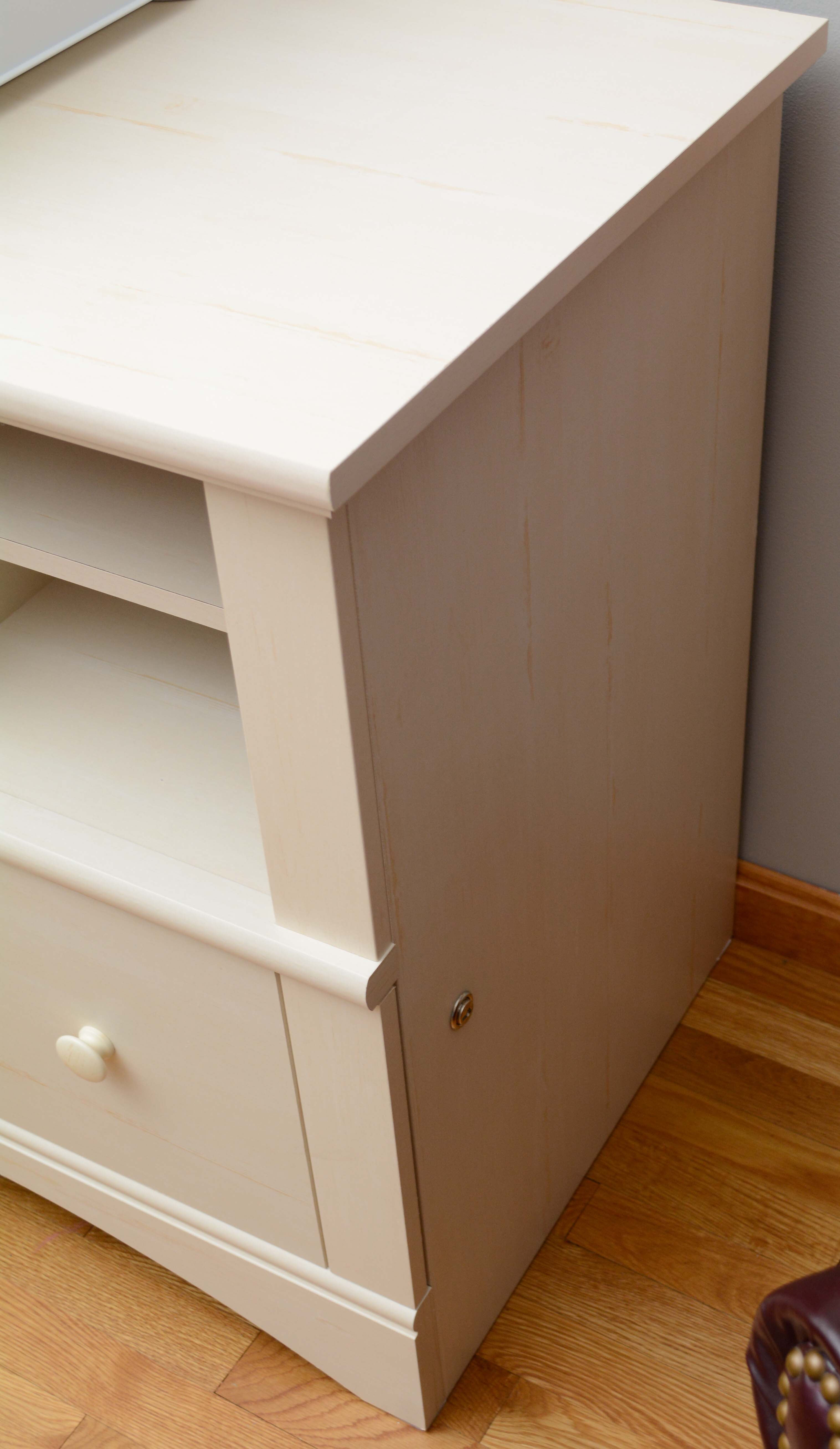 Contemporary Filing Cabinet with Storage Shelves