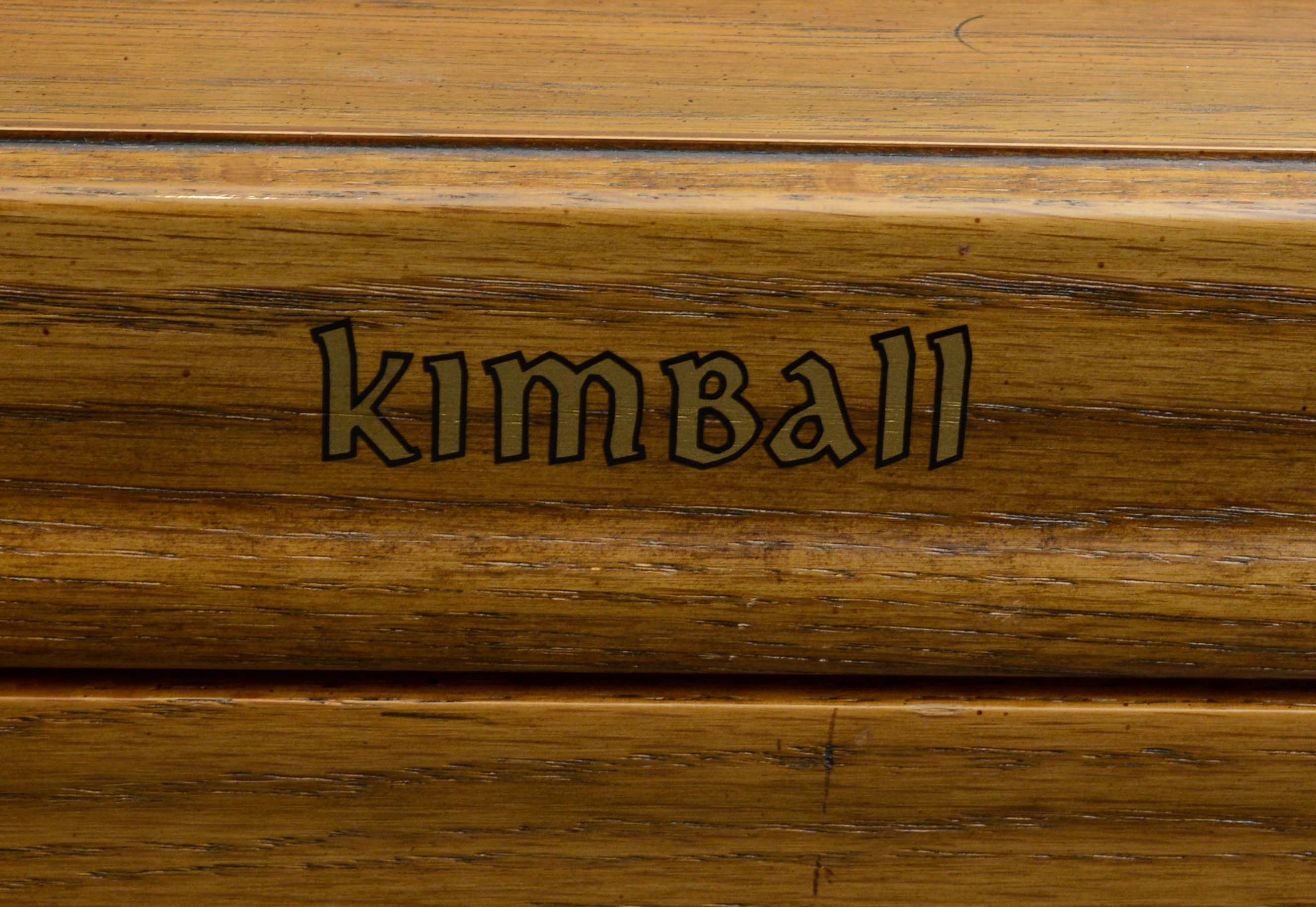 Vintage Kimball Upright Console Piano with Bench