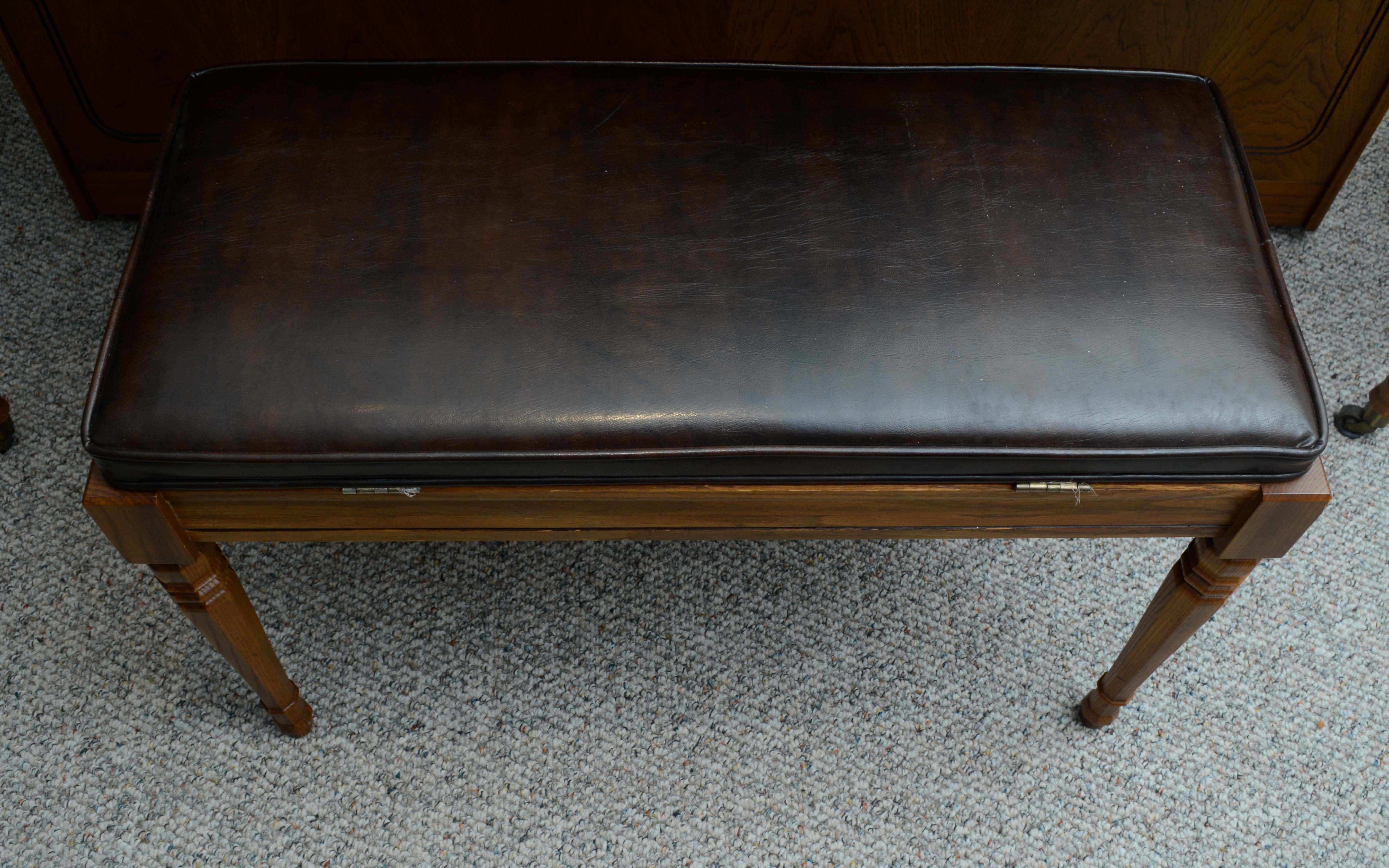 Vintage Kimball Upright Console Piano with Bench