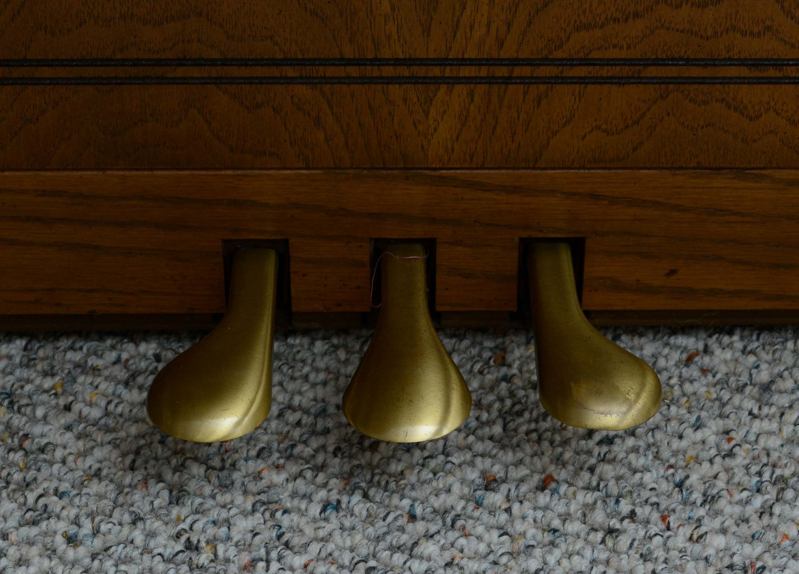 Vintage Kimball Upright Console Piano with Bench