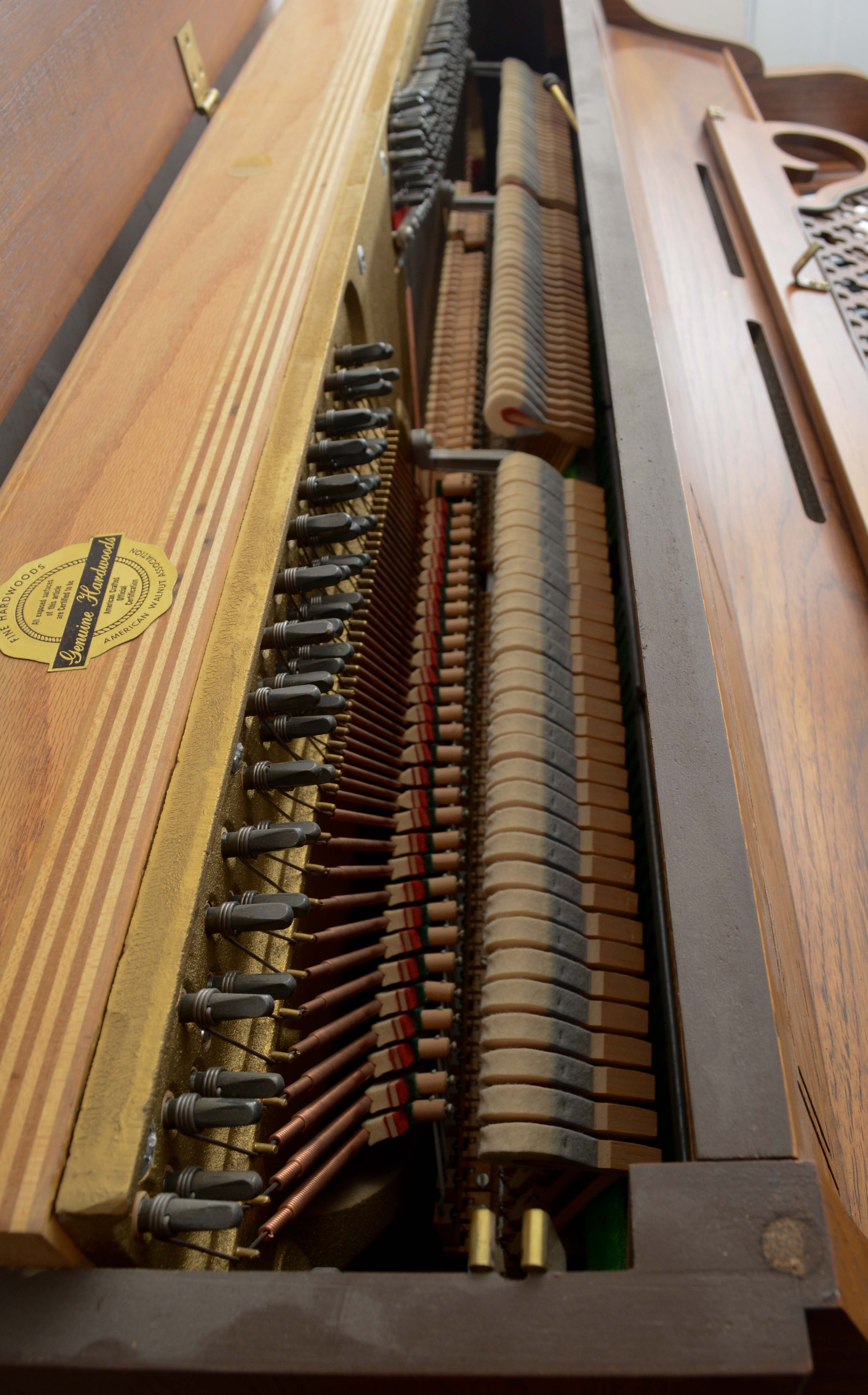 Vintage Kimball Upright Console Piano with Bench