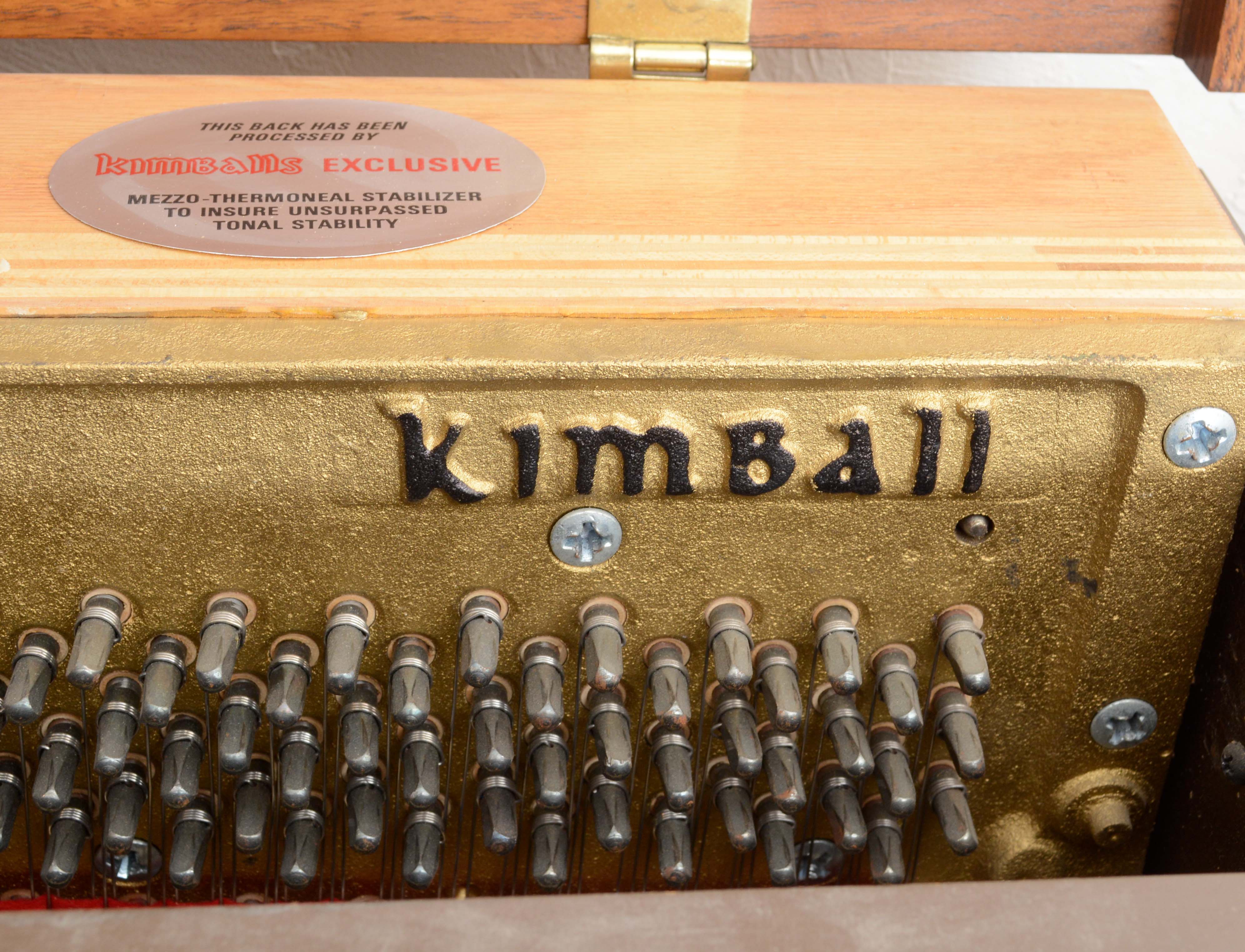 Vintage Kimball Upright Console Piano with Bench