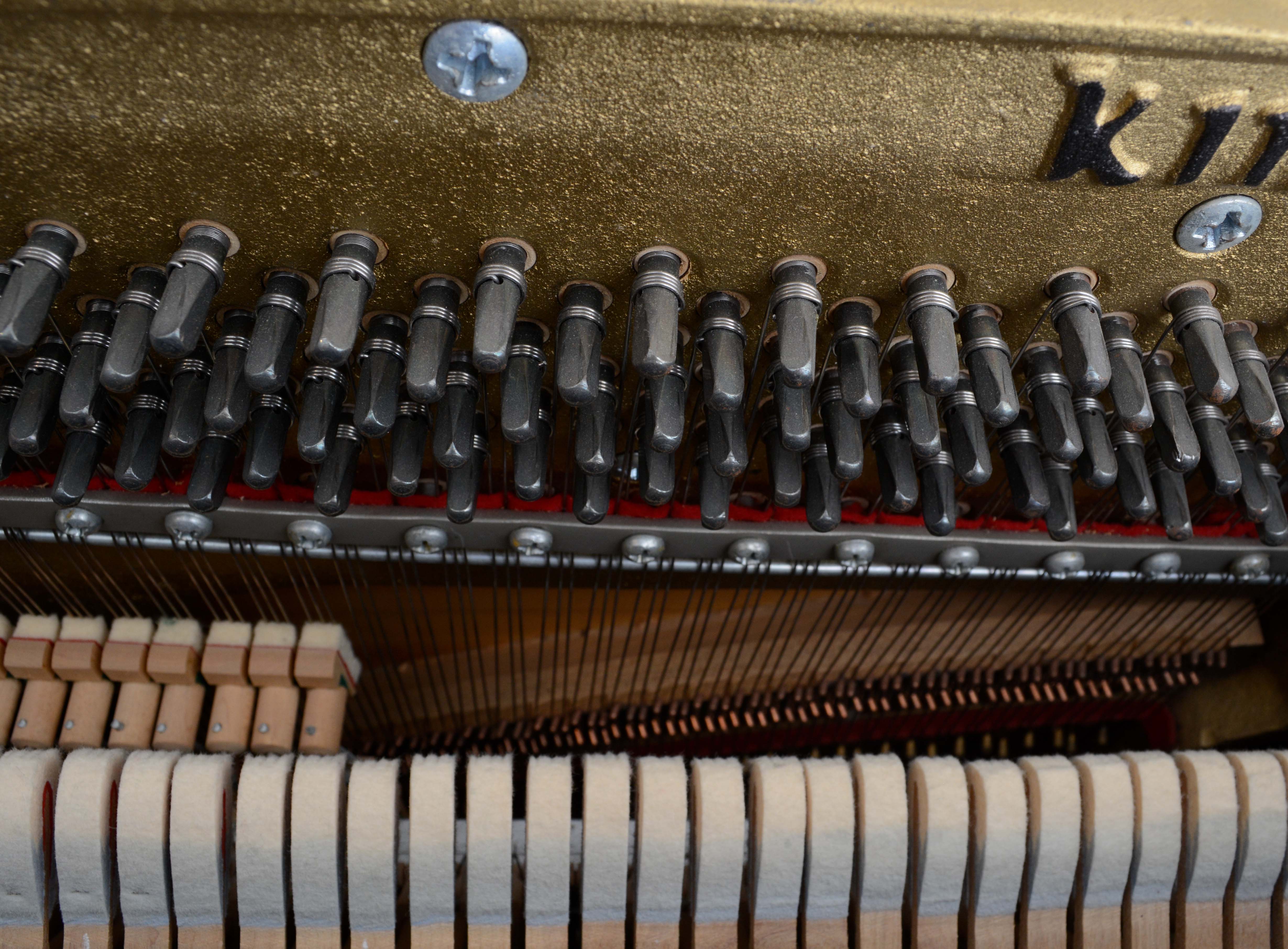 Vintage Kimball Upright Console Piano with Bench
