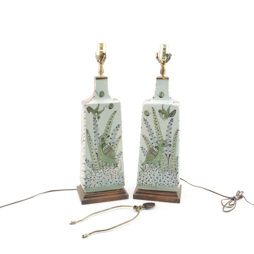 Ceramic Hand-Painted Table Lamps
