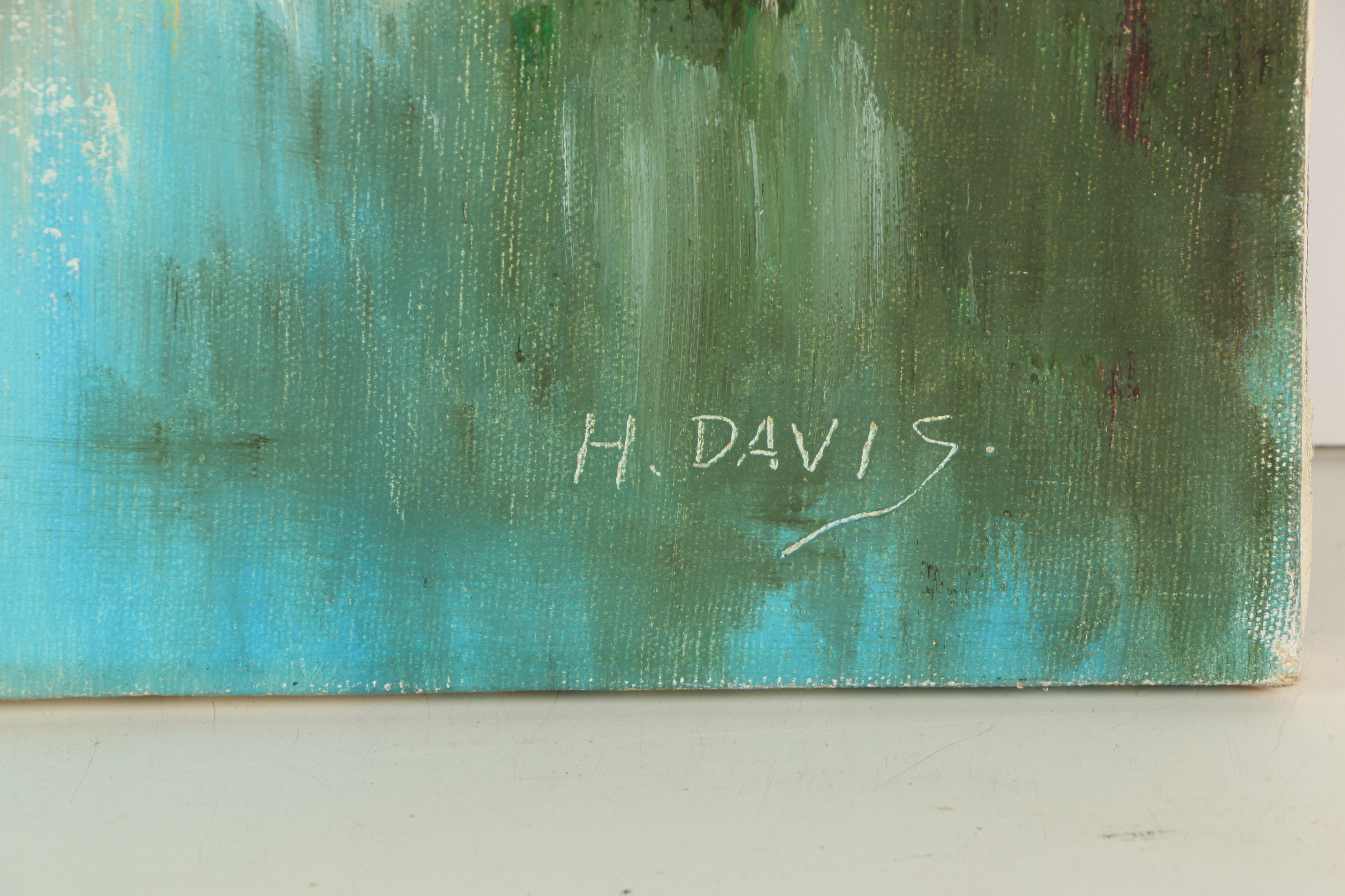 H. Davis Oil Painting