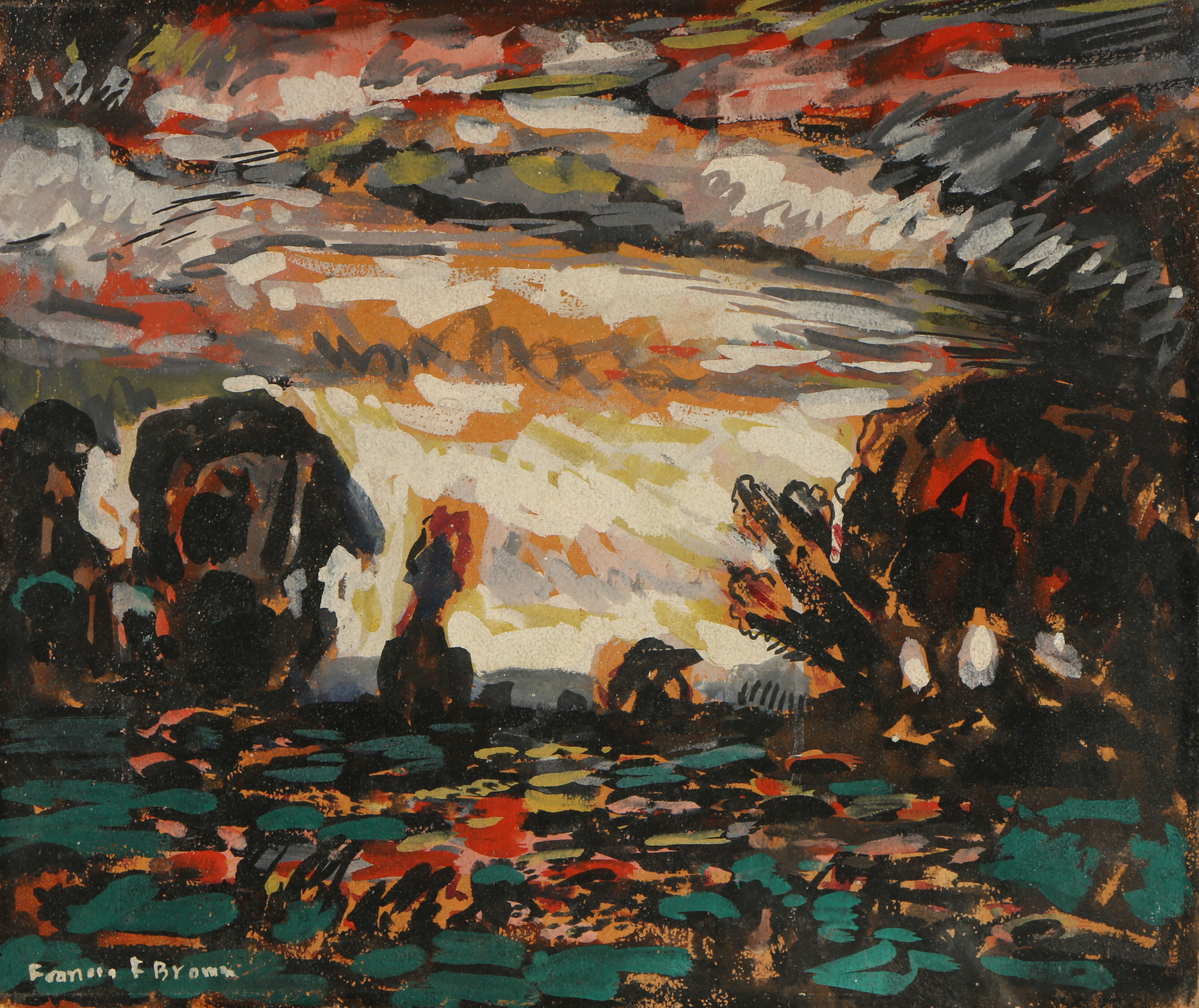 Frances F. Brown Oil Painting