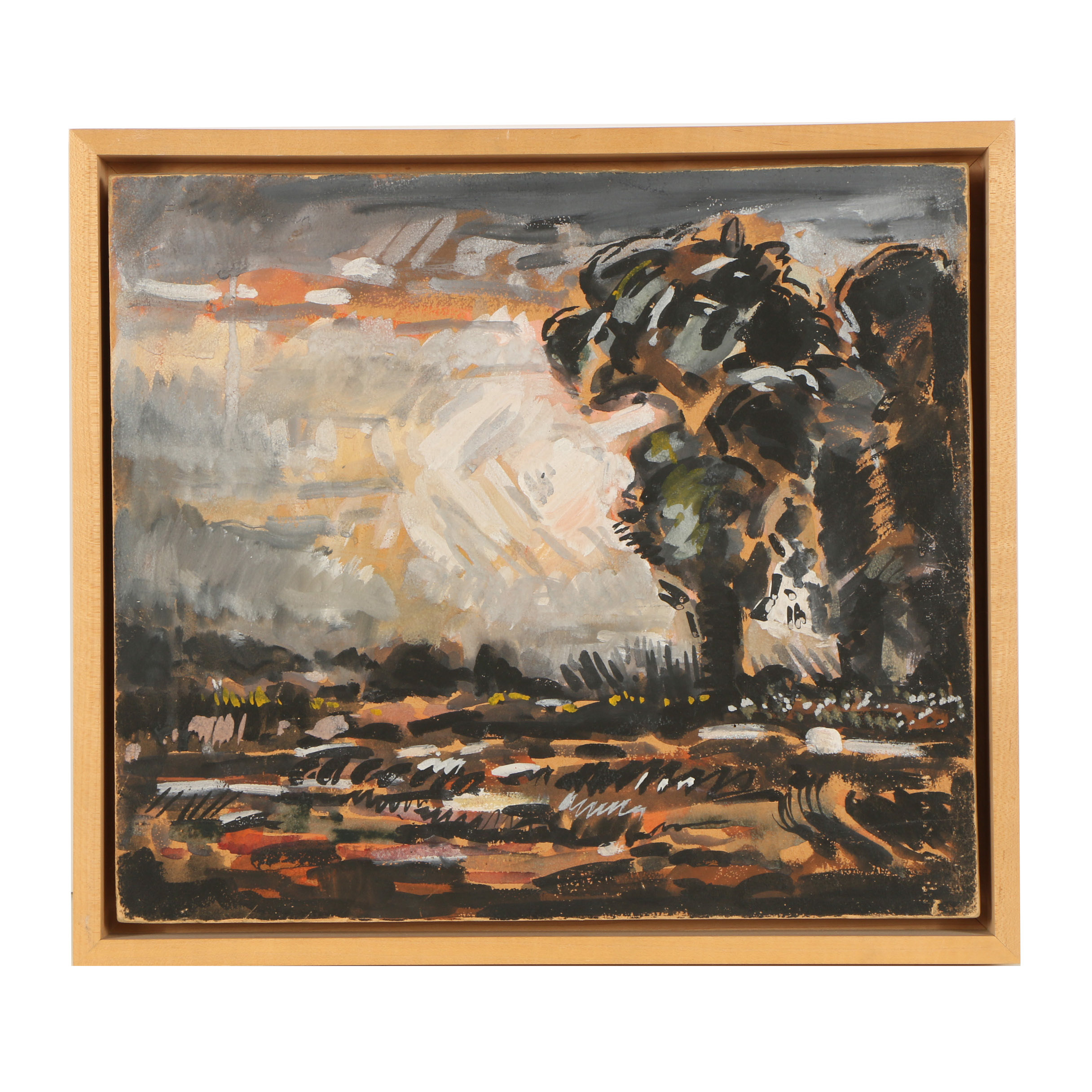 Frances F. Brown Gouache Painting