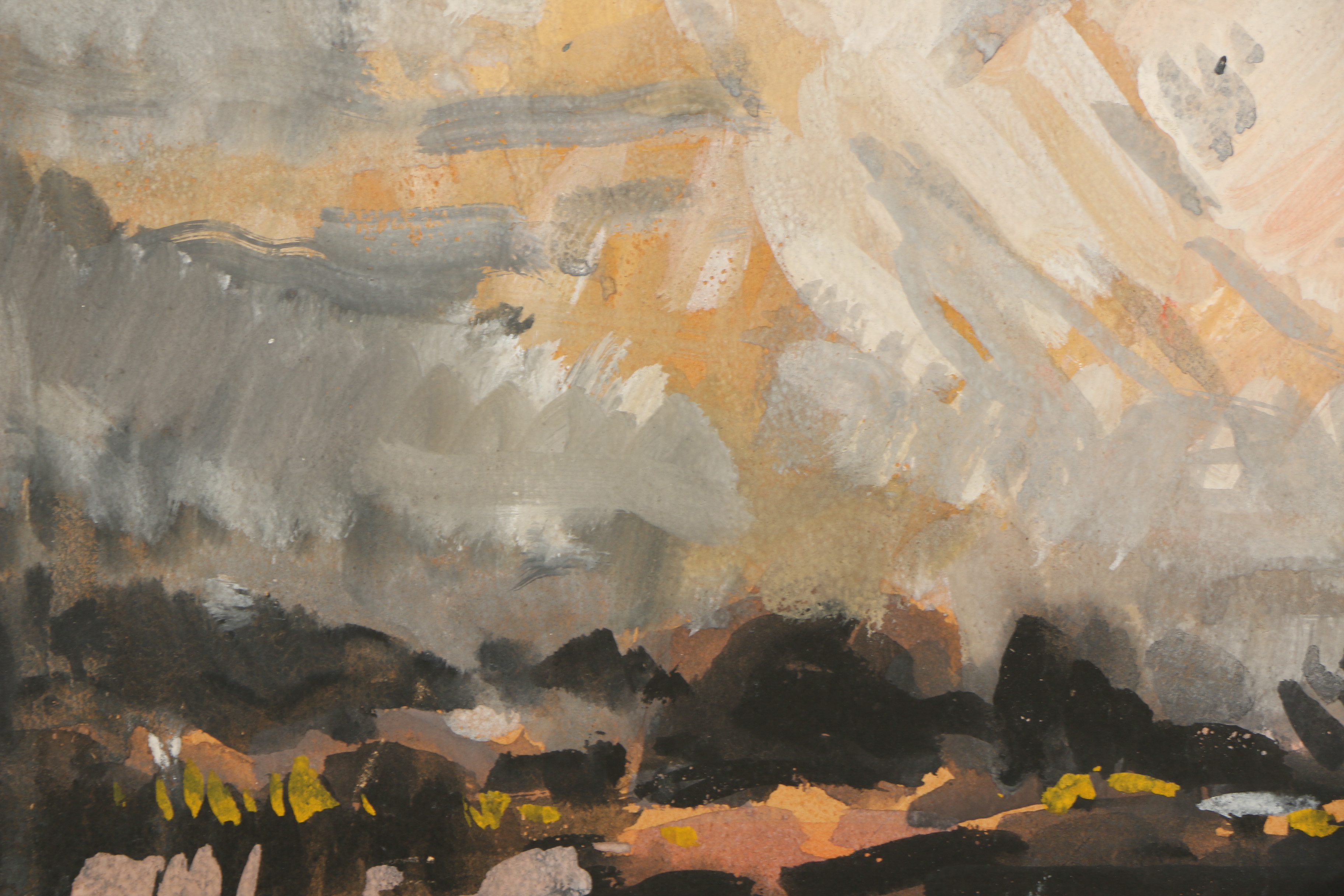 Frances F. Brown Gouache Painting