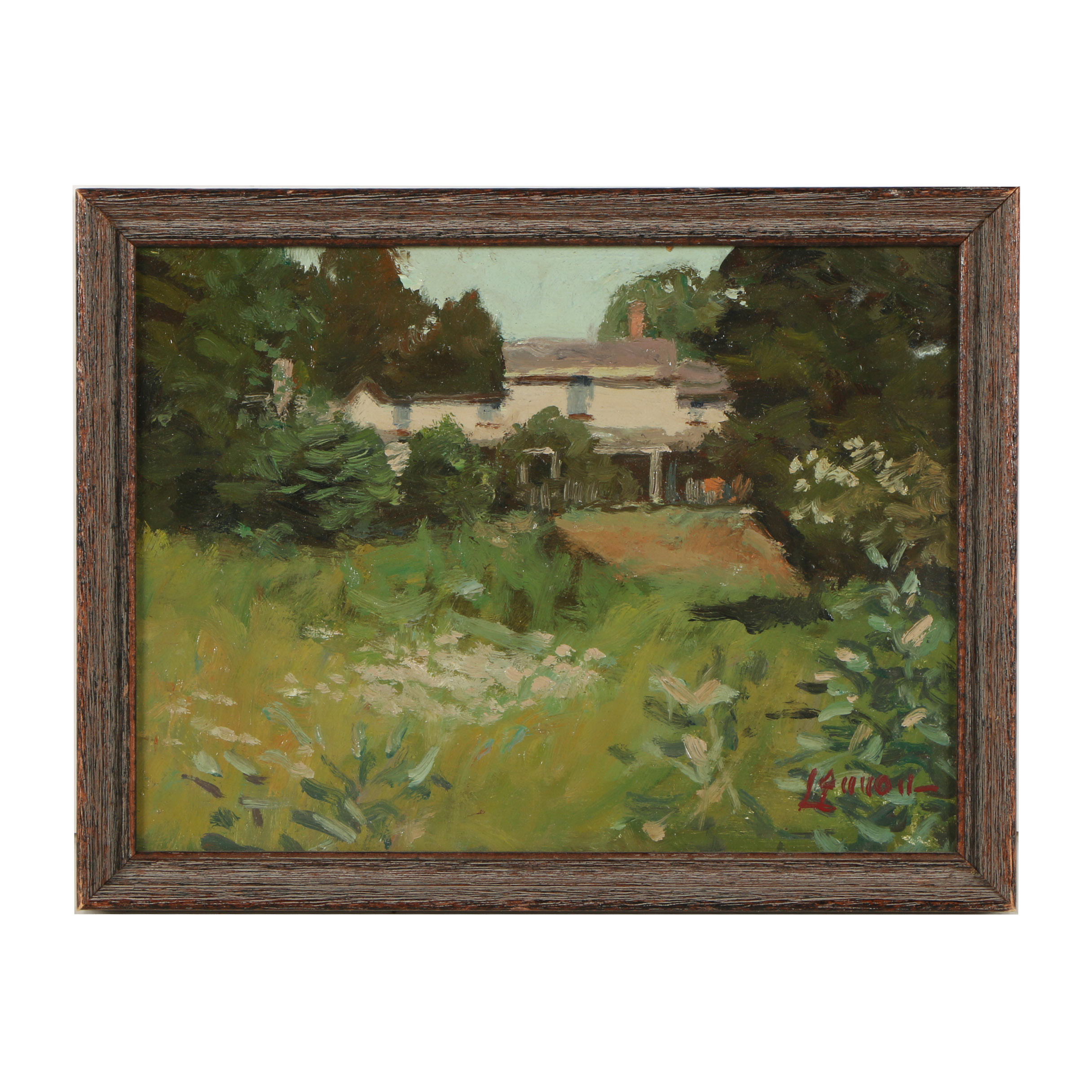 Bernard Lennon Oil Painting "House Up the Road"