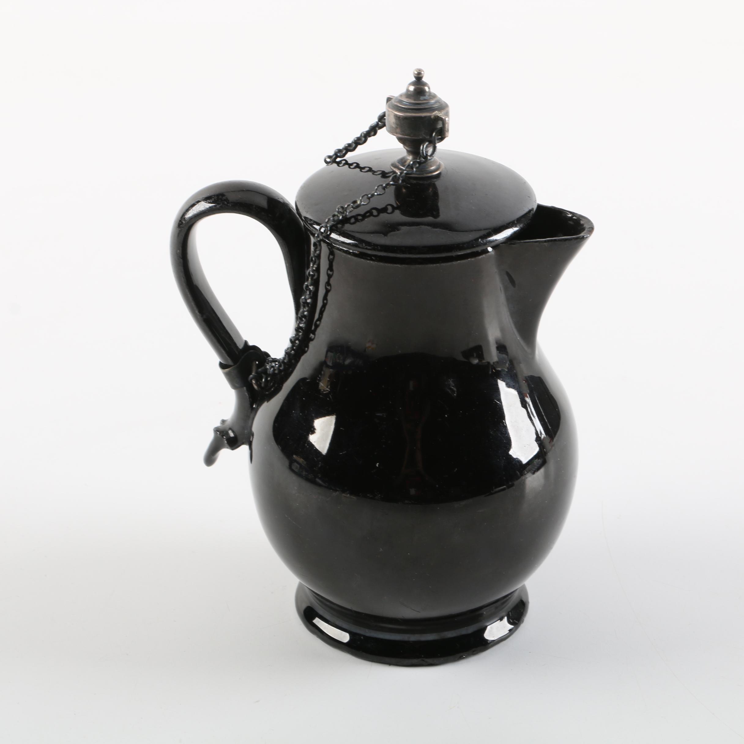 Antique Jackfield Covered Jug