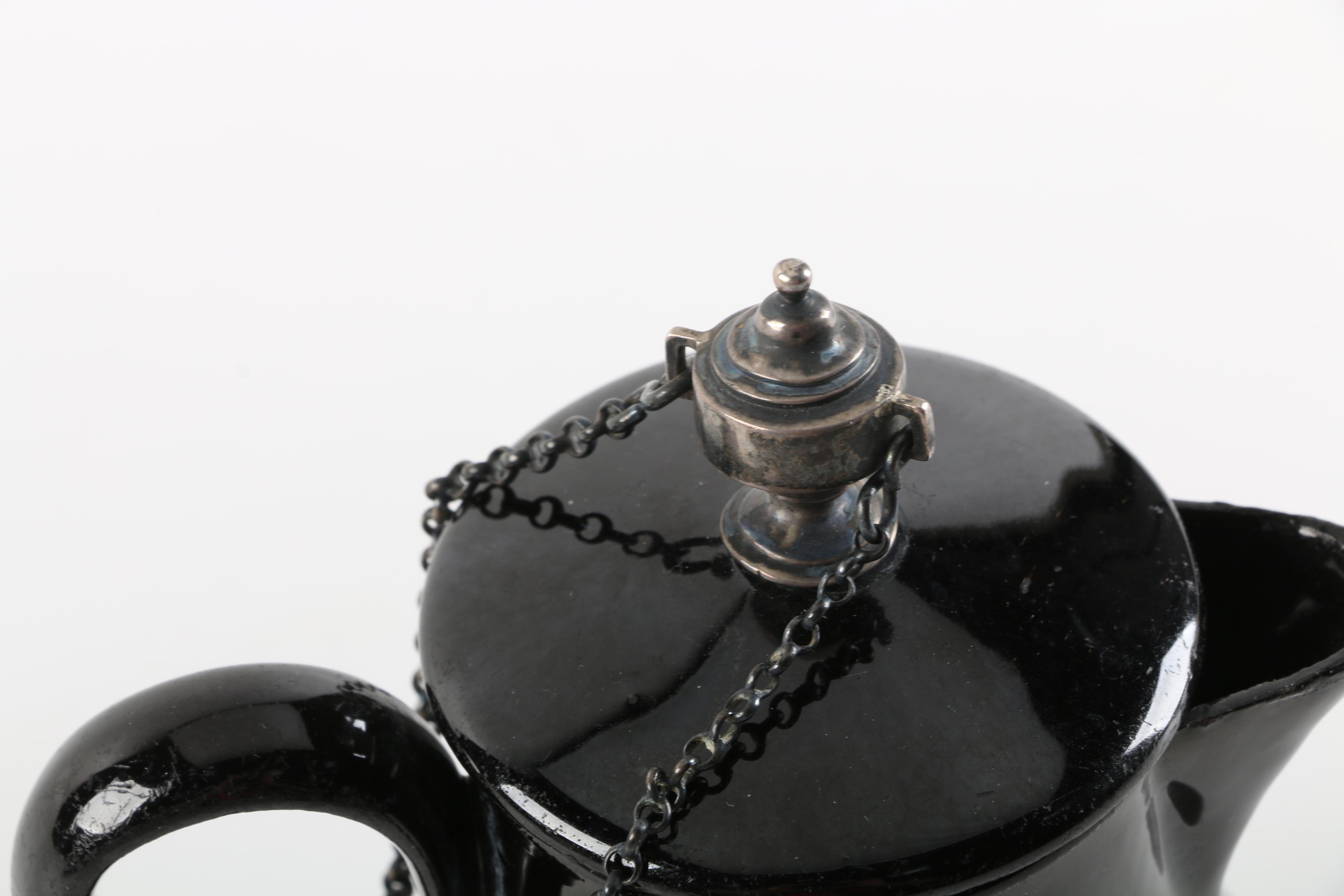 Antique Jackfield Covered Jug