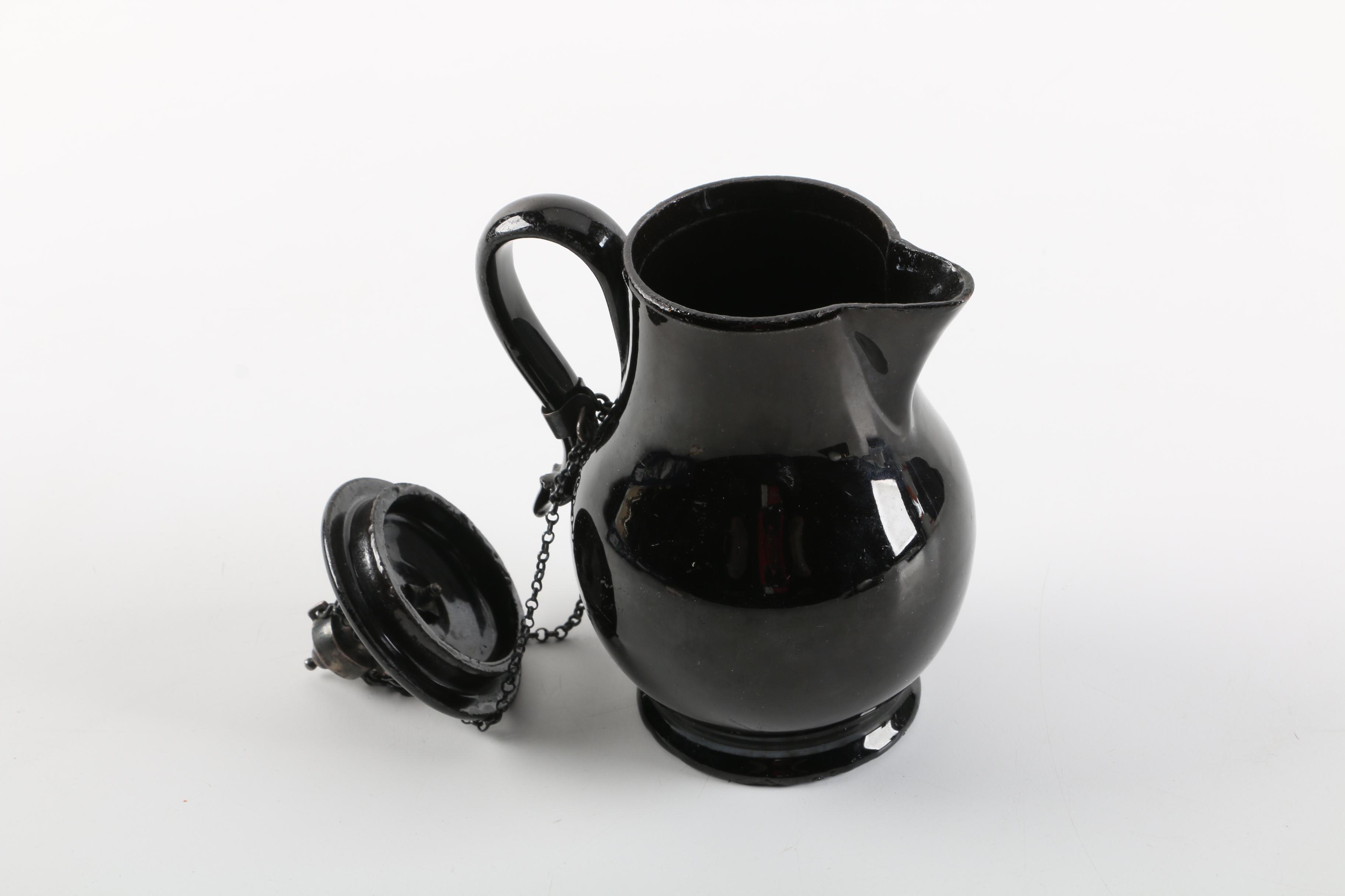 Antique Jackfield Covered Jug