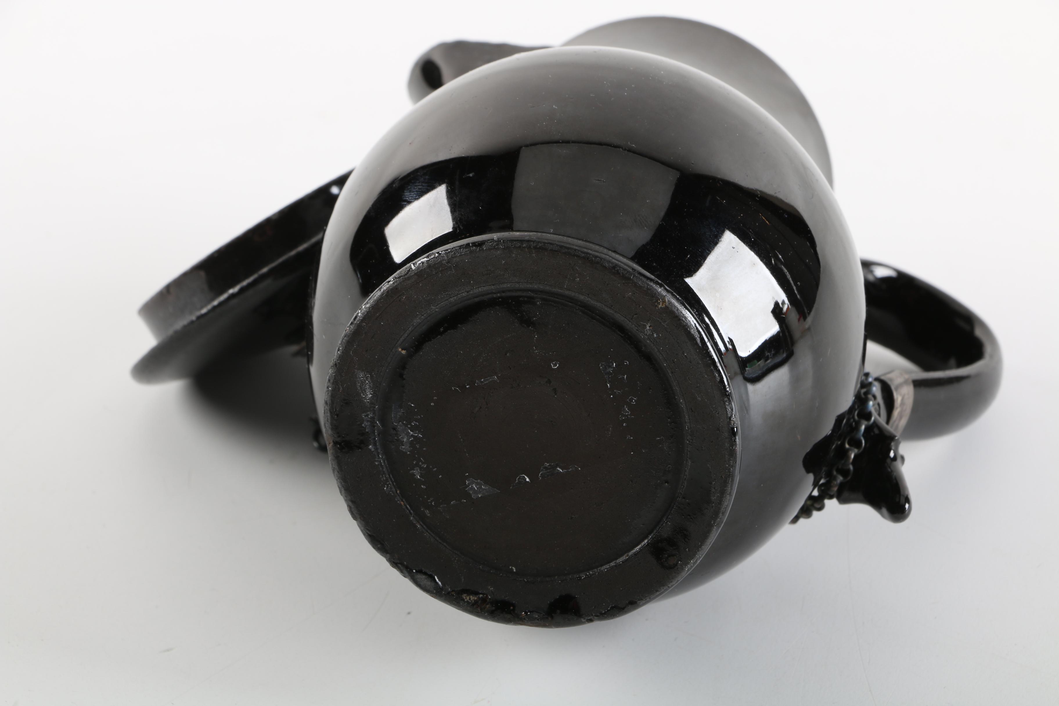 Antique Jackfield Covered Jug