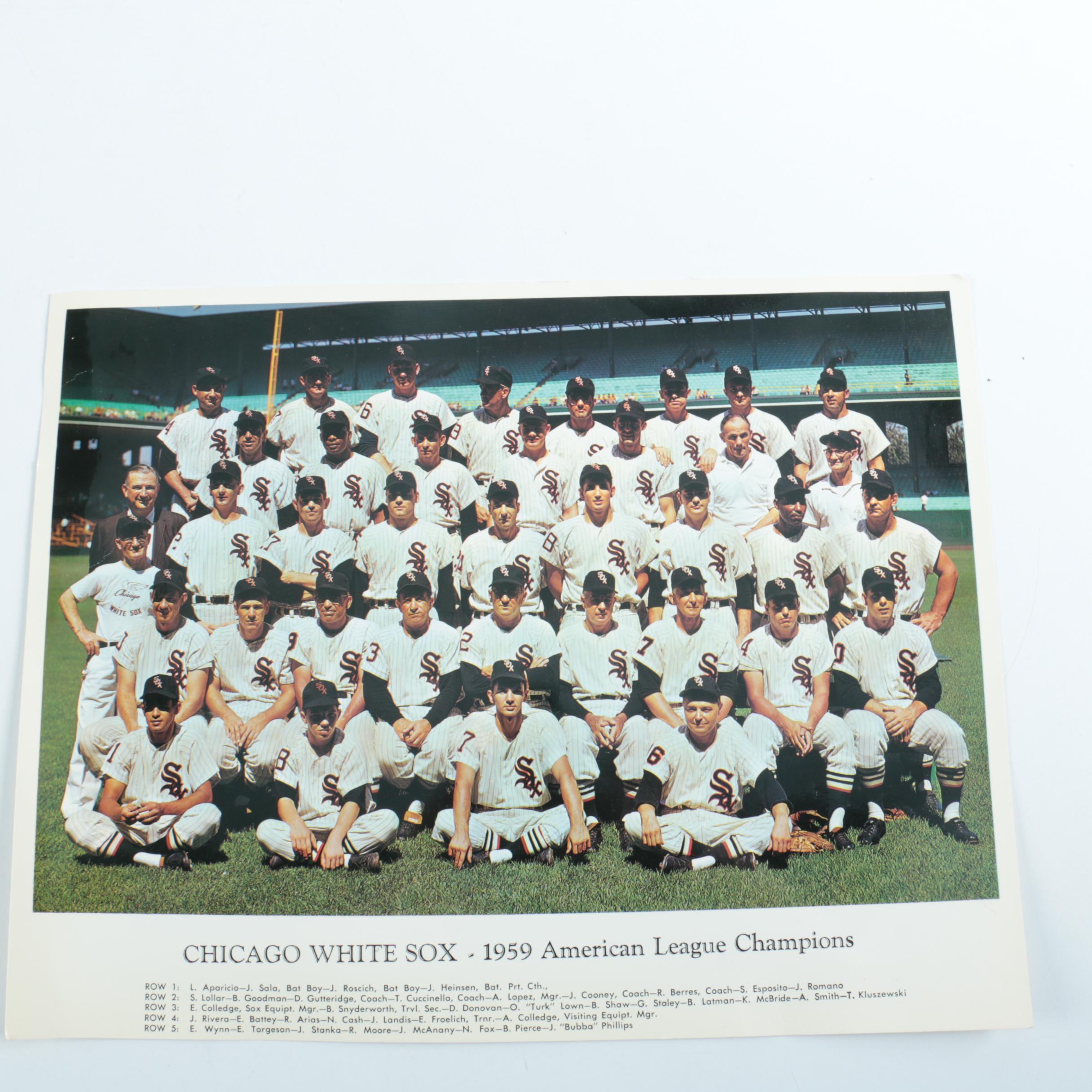 White Sox Memorabilia Including Autographed Hats