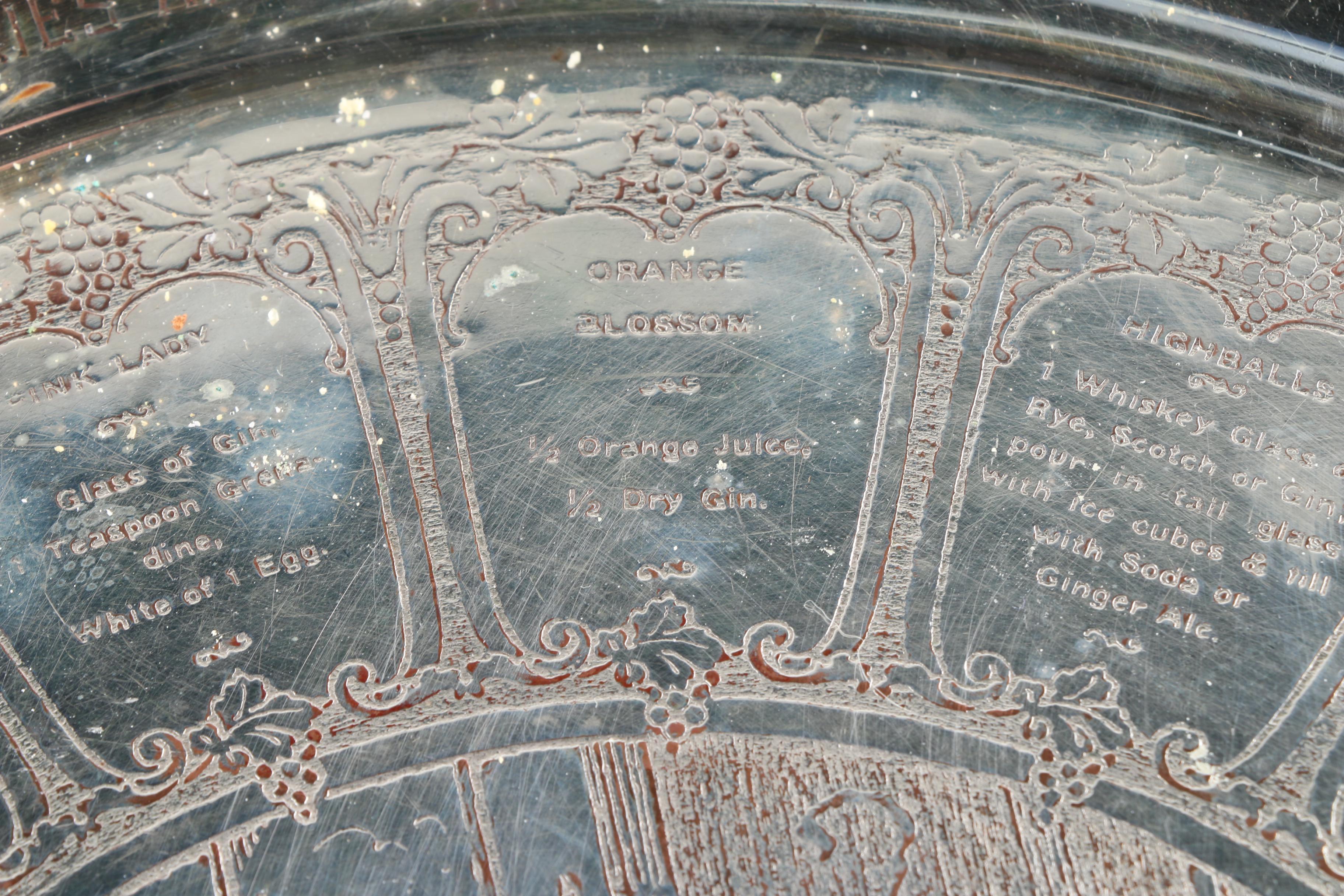 Kent Silversmiths Astrological Theme Silver Plate Platter and Other Platter