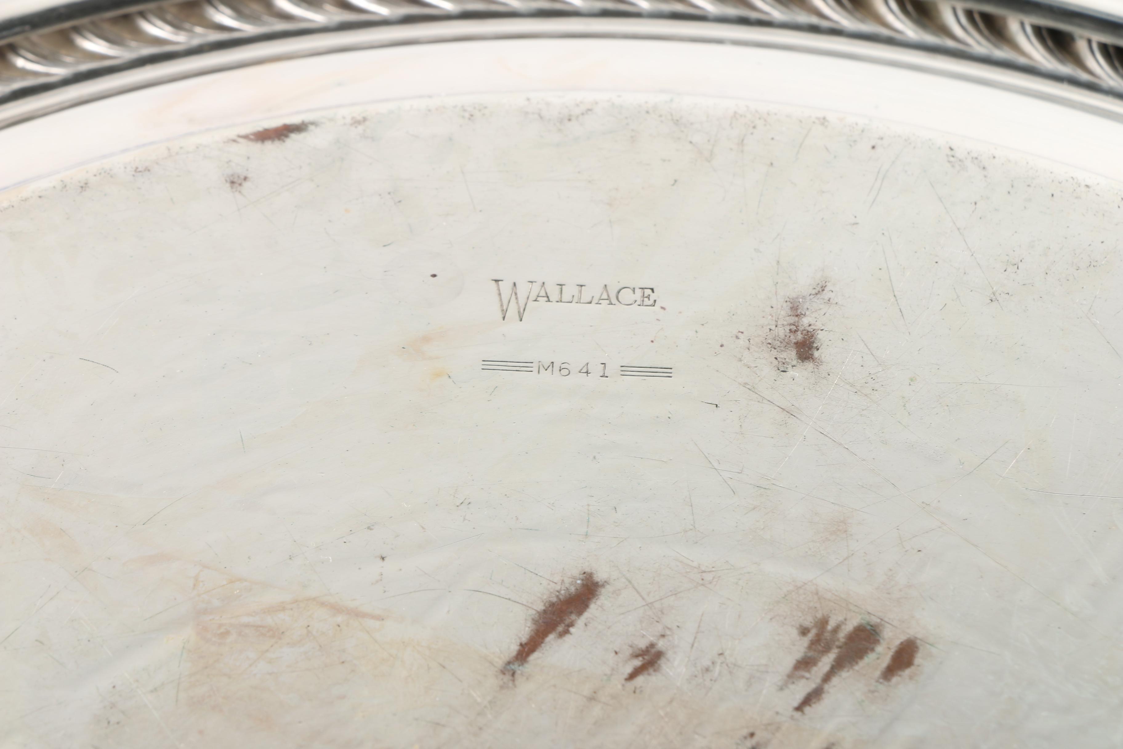 Kent Silversmiths Astrological Theme Silver Plate Platter and Other Platter