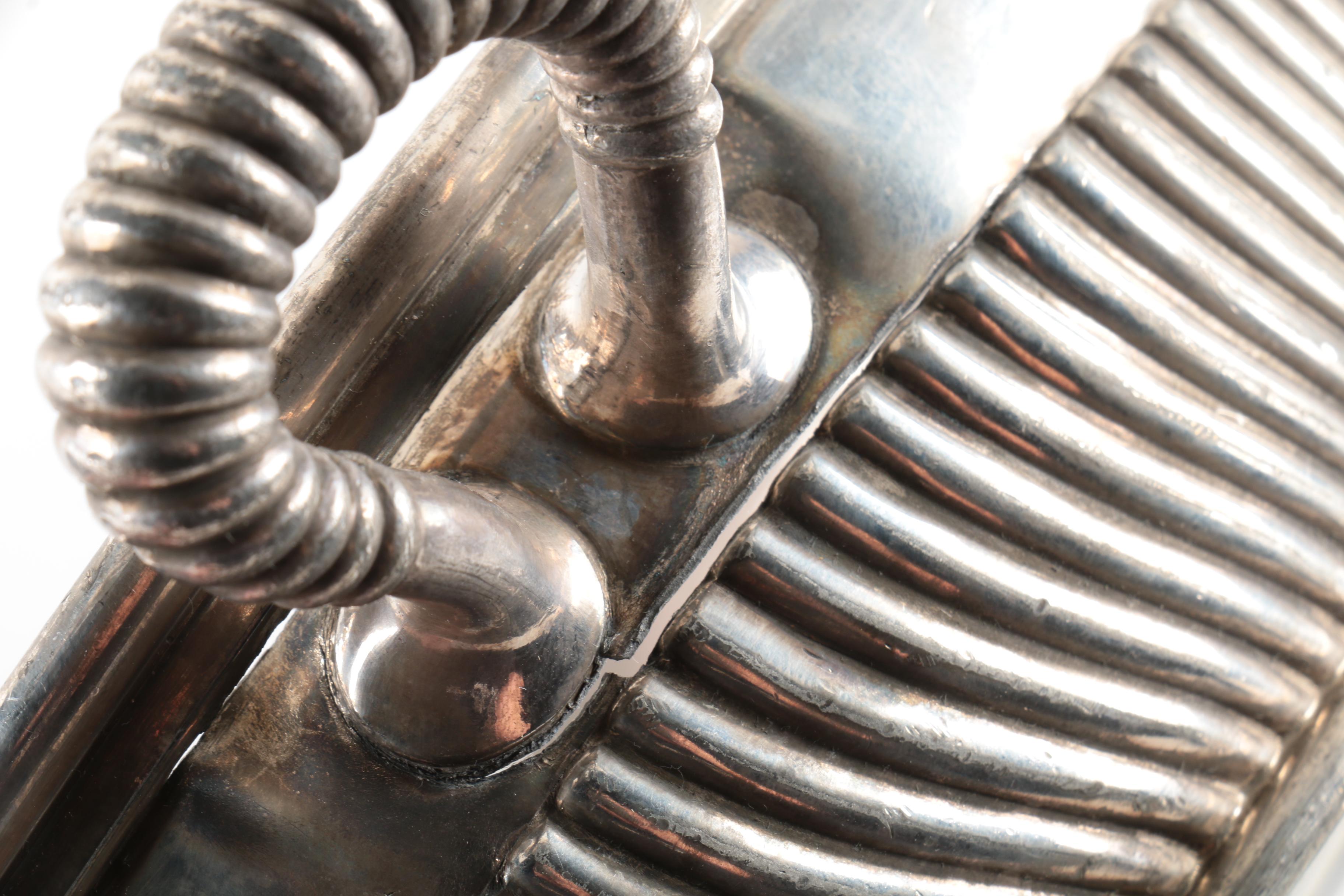 Wilcox Silverplate Co. Silver Plate Lidded Serving Dish and Goblets