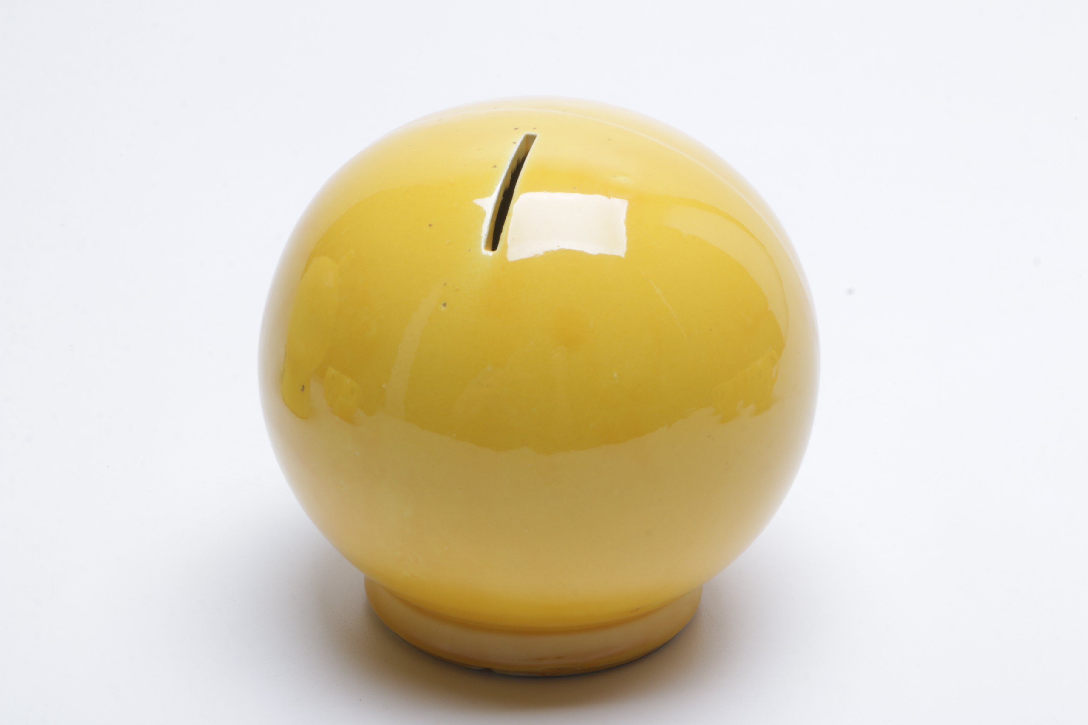 1970s McCoy Pottery "Have a Happy Day" Smiley Face Mugs, Cookie Jar, and Bank