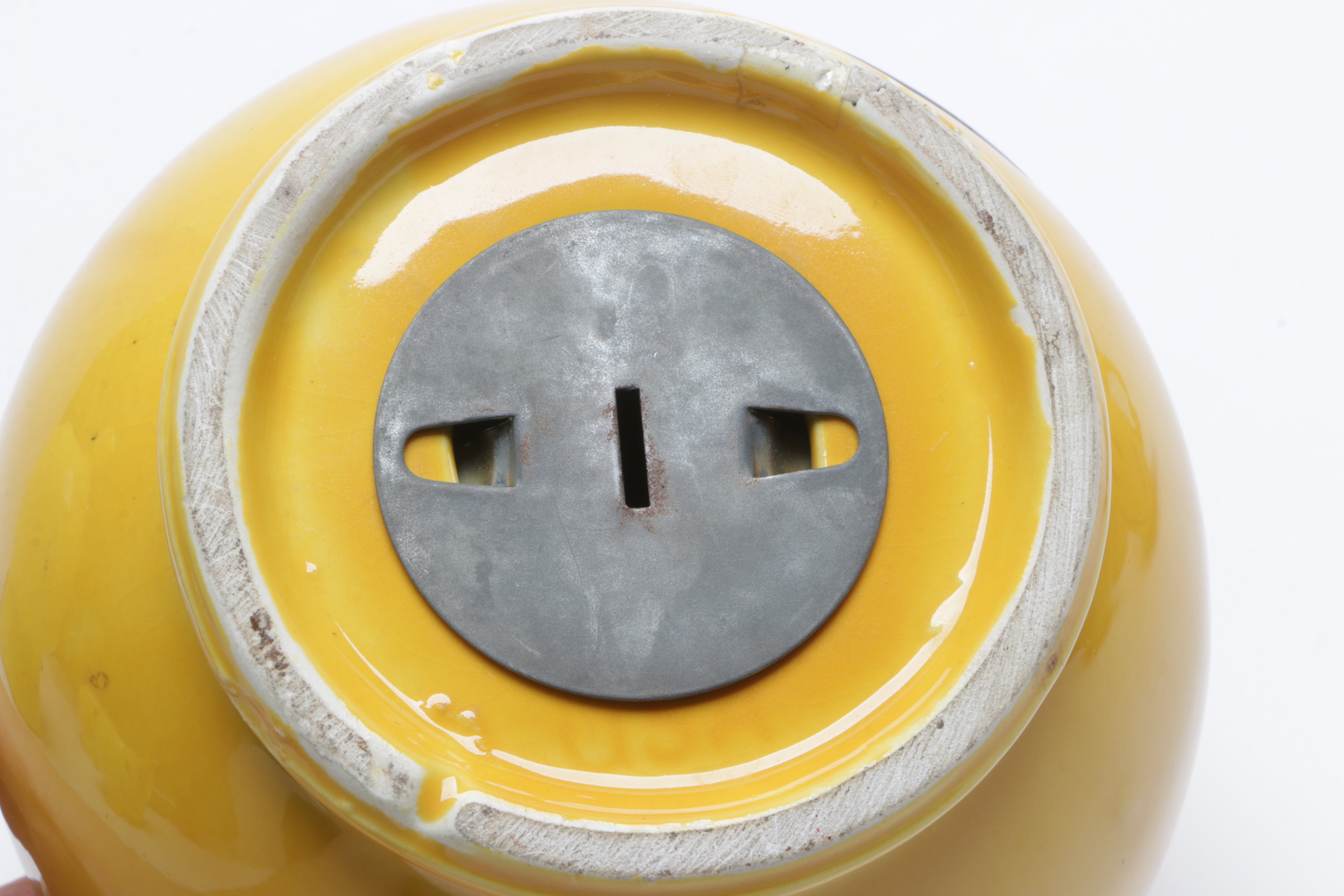 1970s McCoy Pottery "Have a Happy Day" Smiley Face Mugs, Cookie Jar, and Bank