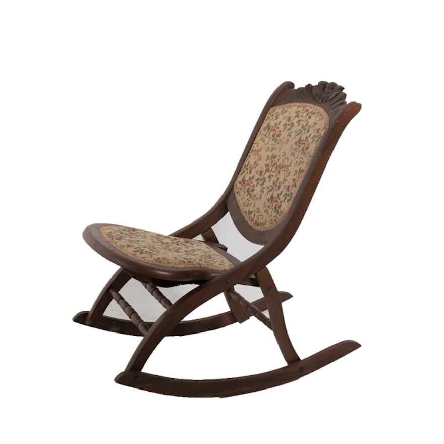 Victorian Collapsible Rocking Chair
