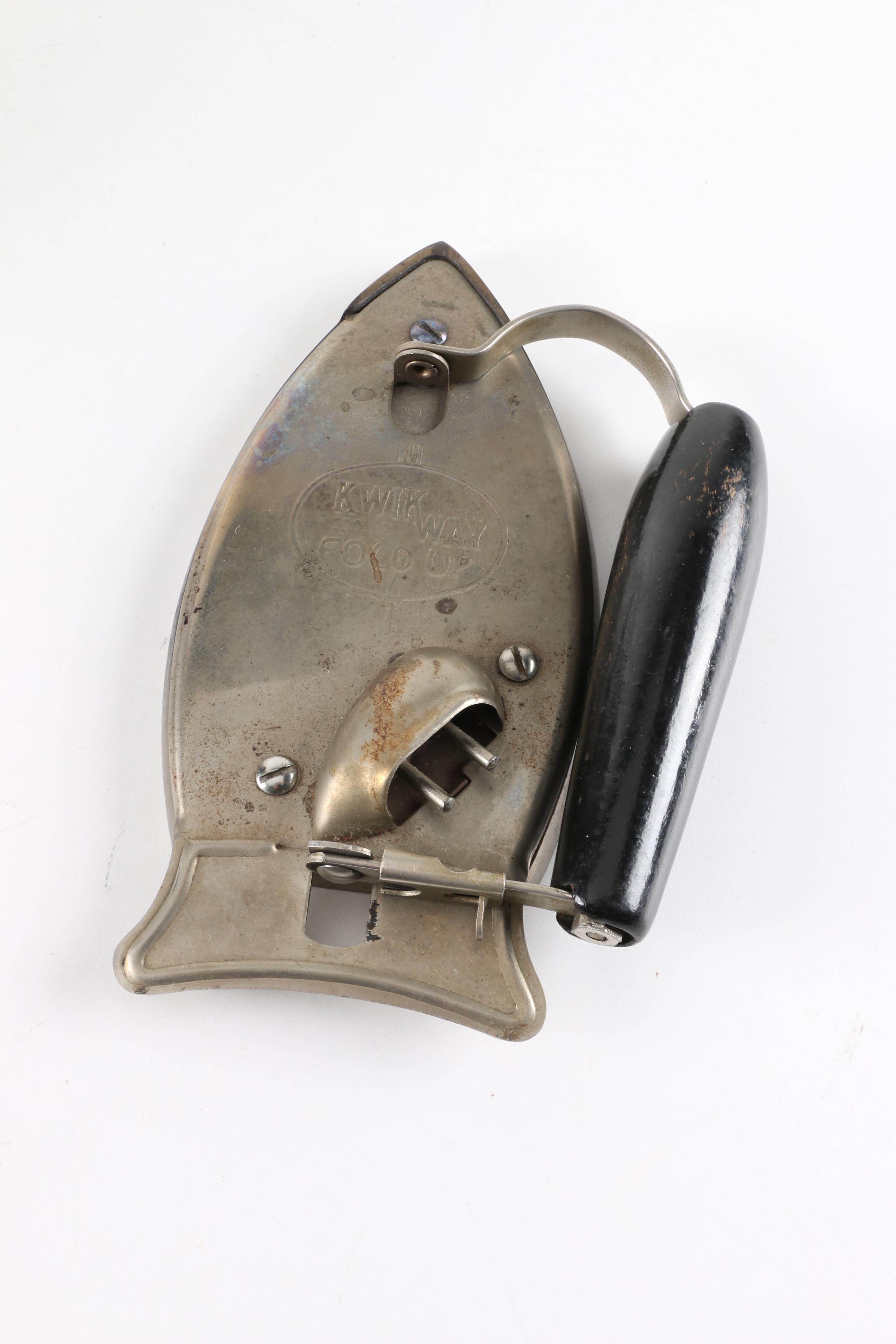 Vintage Clothing Irons and Carrying Case