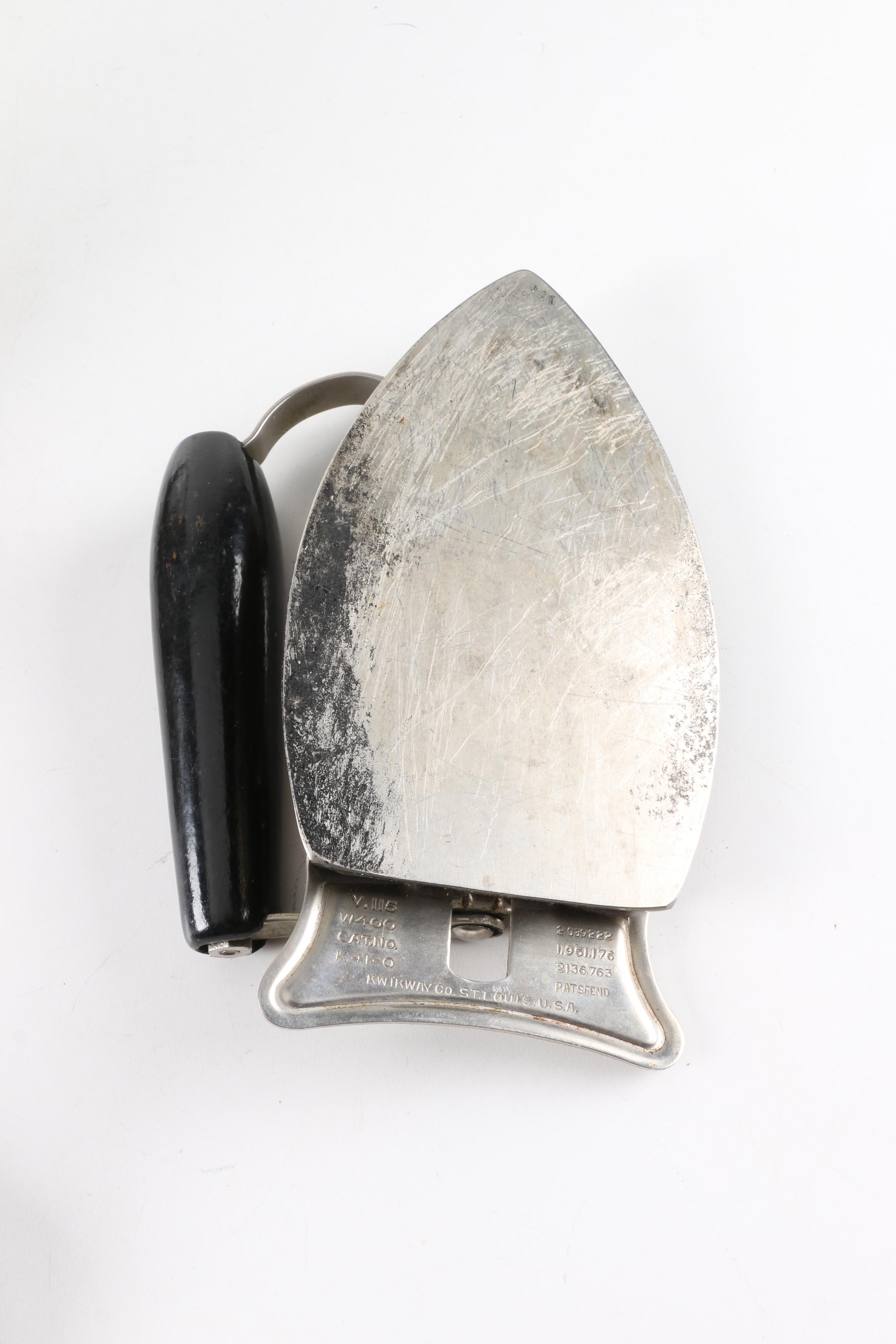 Vintage Clothing Irons and Carrying Case