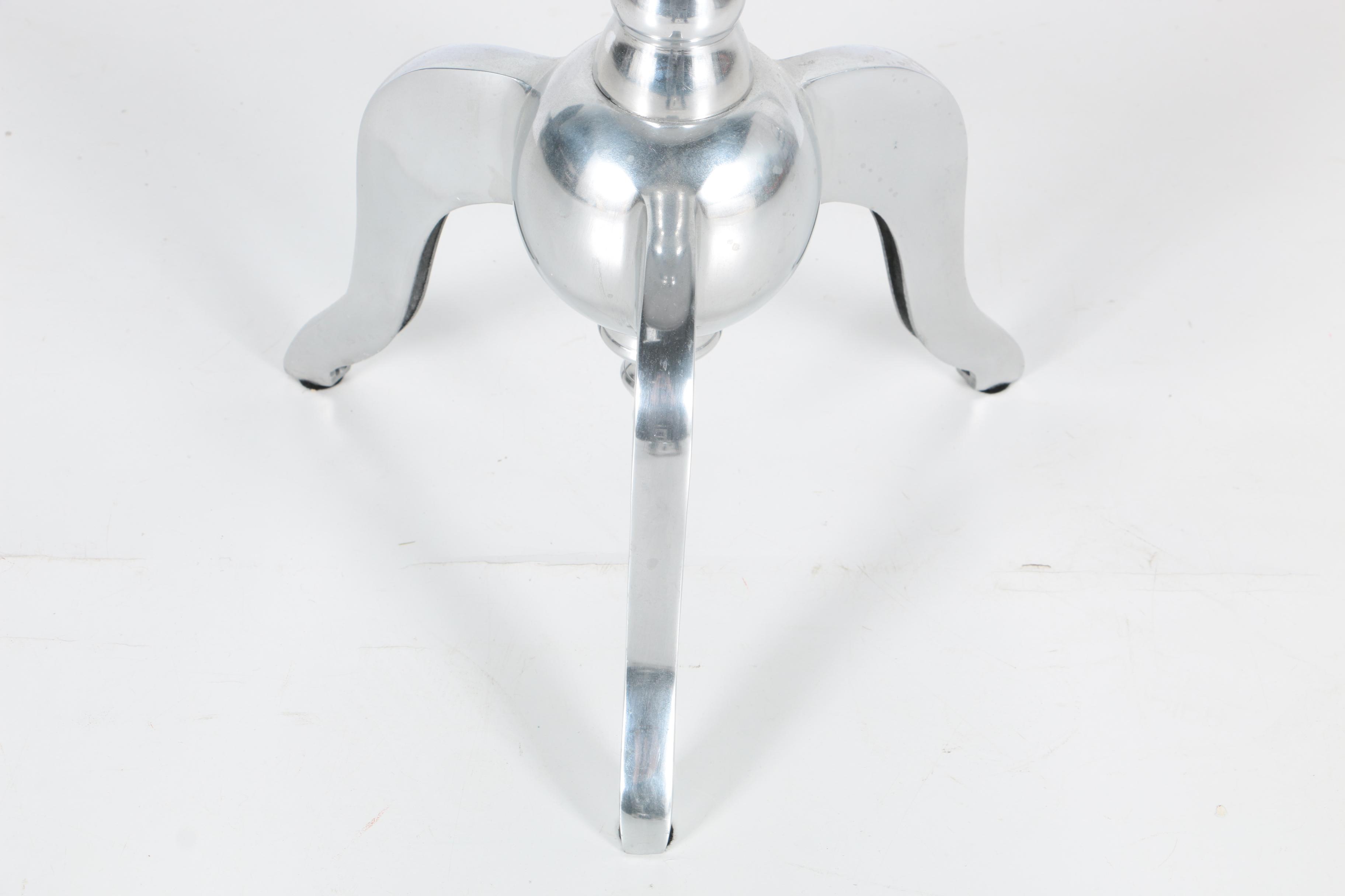 Metal Pedestal Side Table