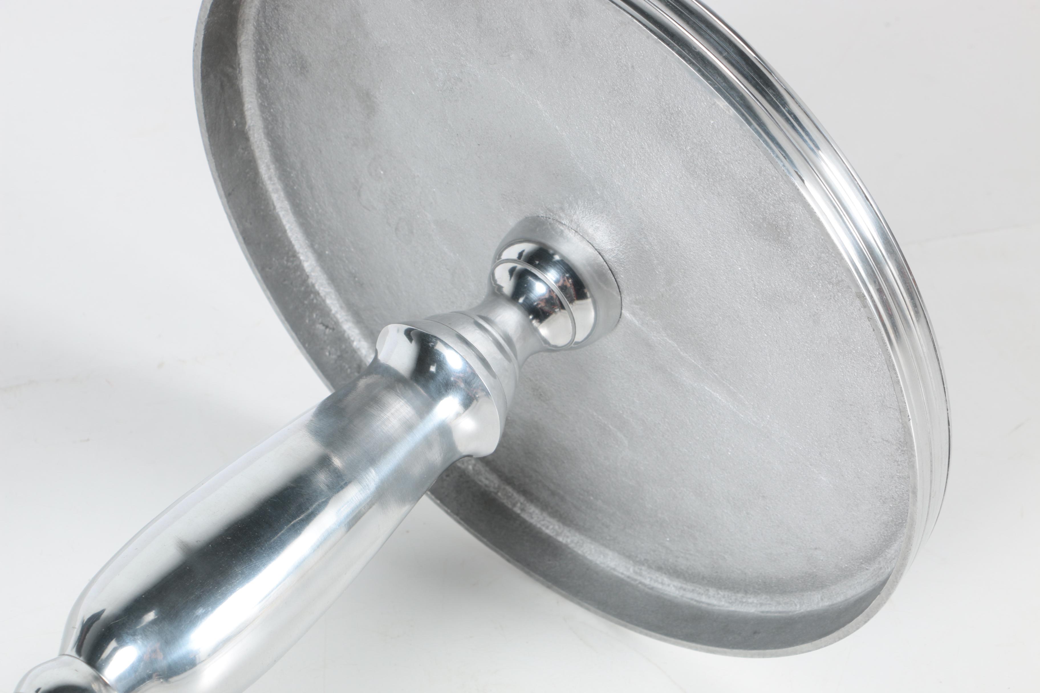 Metal Pedestal Side Table