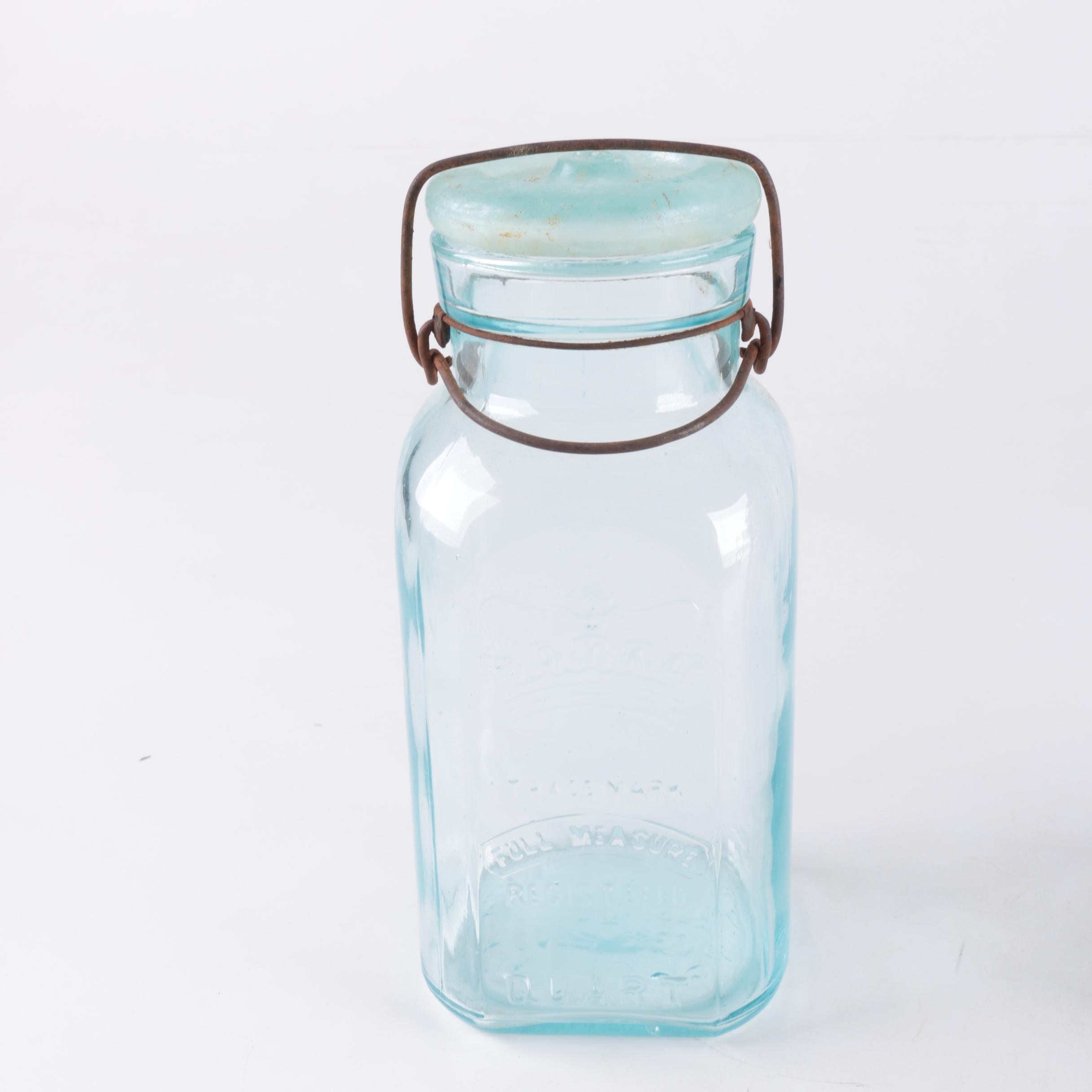 Antique Jars Including Mason's and Ball