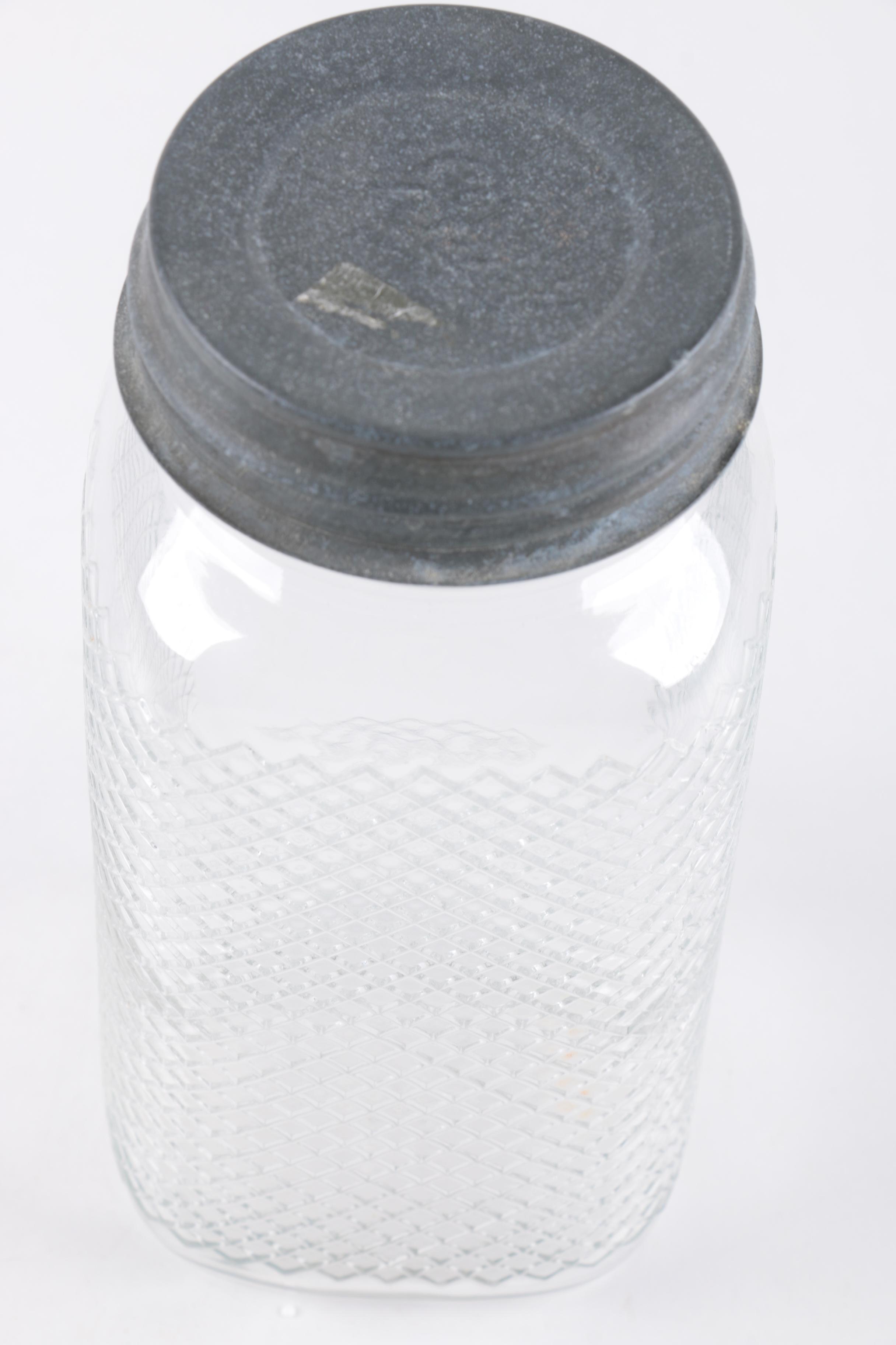 Antique Jars Including Mason's and Ball