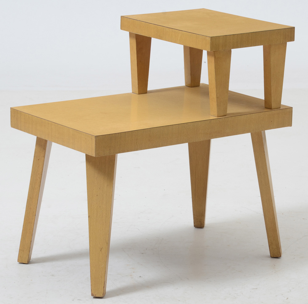 Vintage Mid Century Modern 2-Tier End Tables