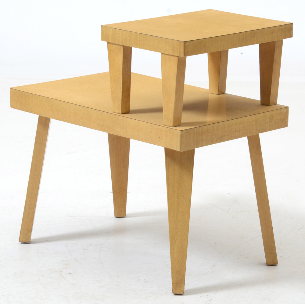 Vintage Mid Century Modern 2-Tier End Tables