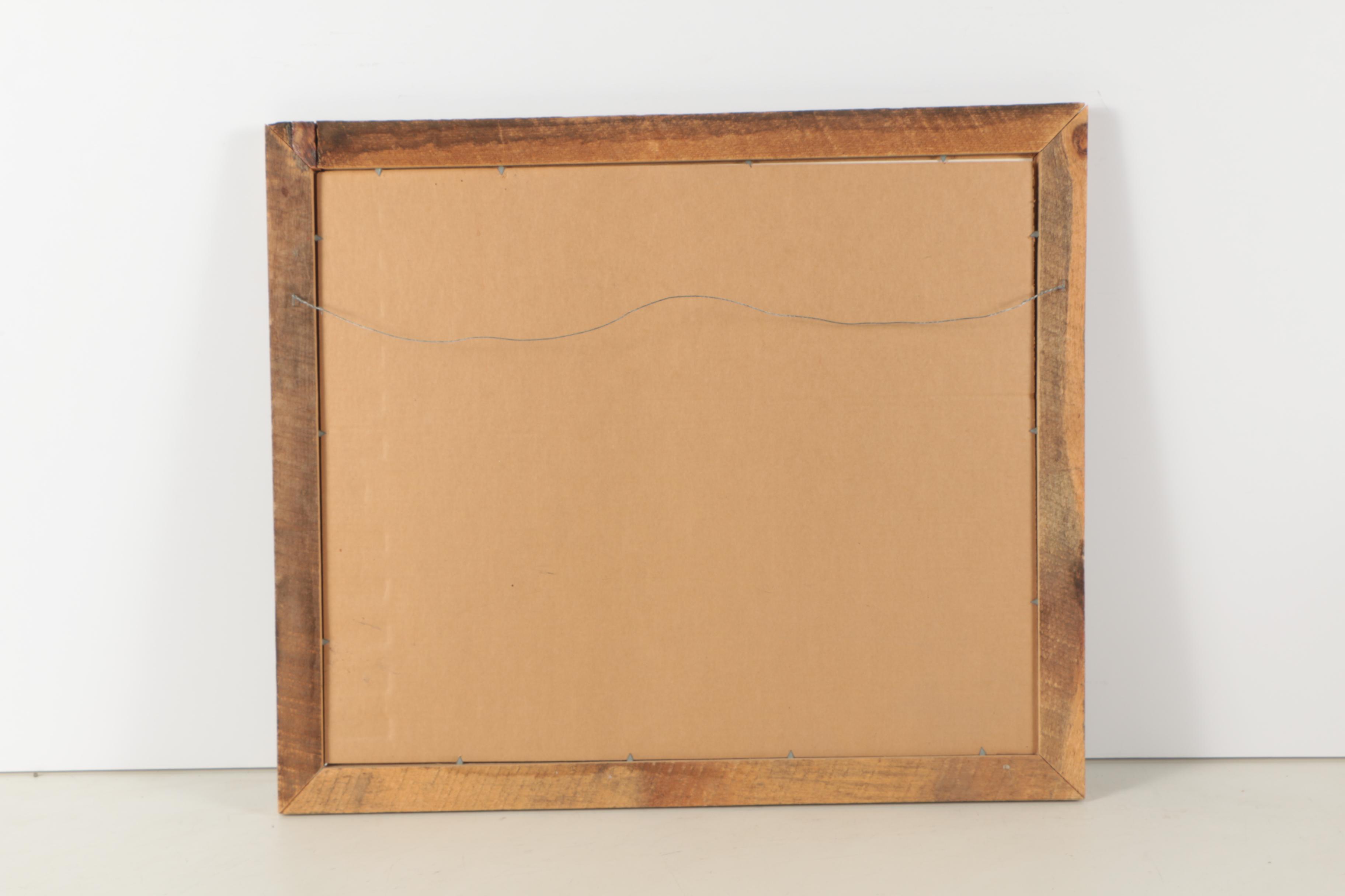 Art Gore 1974 Color Photograph of Rural Factory at Twilight