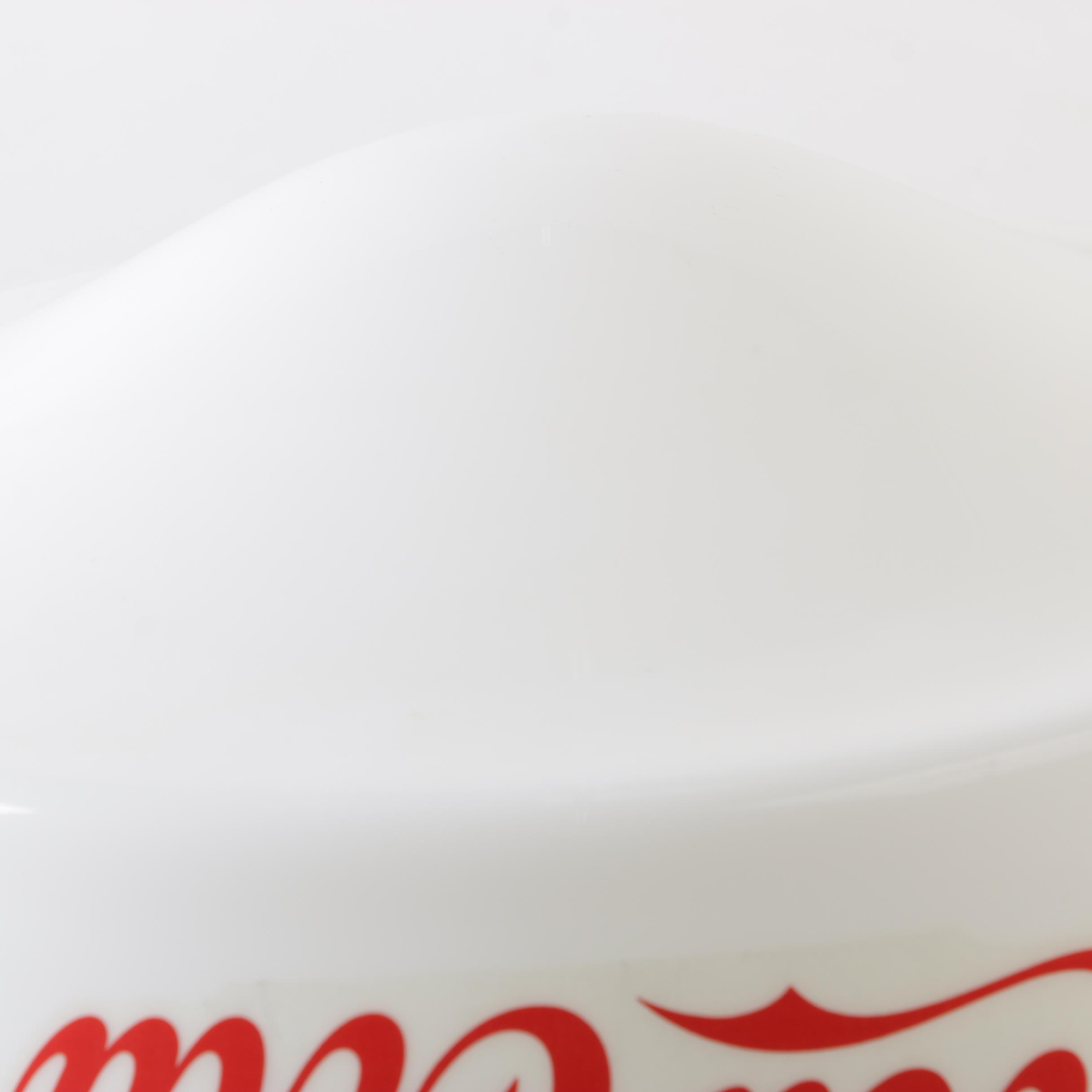 Glass "Ice Cold Coca-Cola" Ceiling or Pendant Light Shade