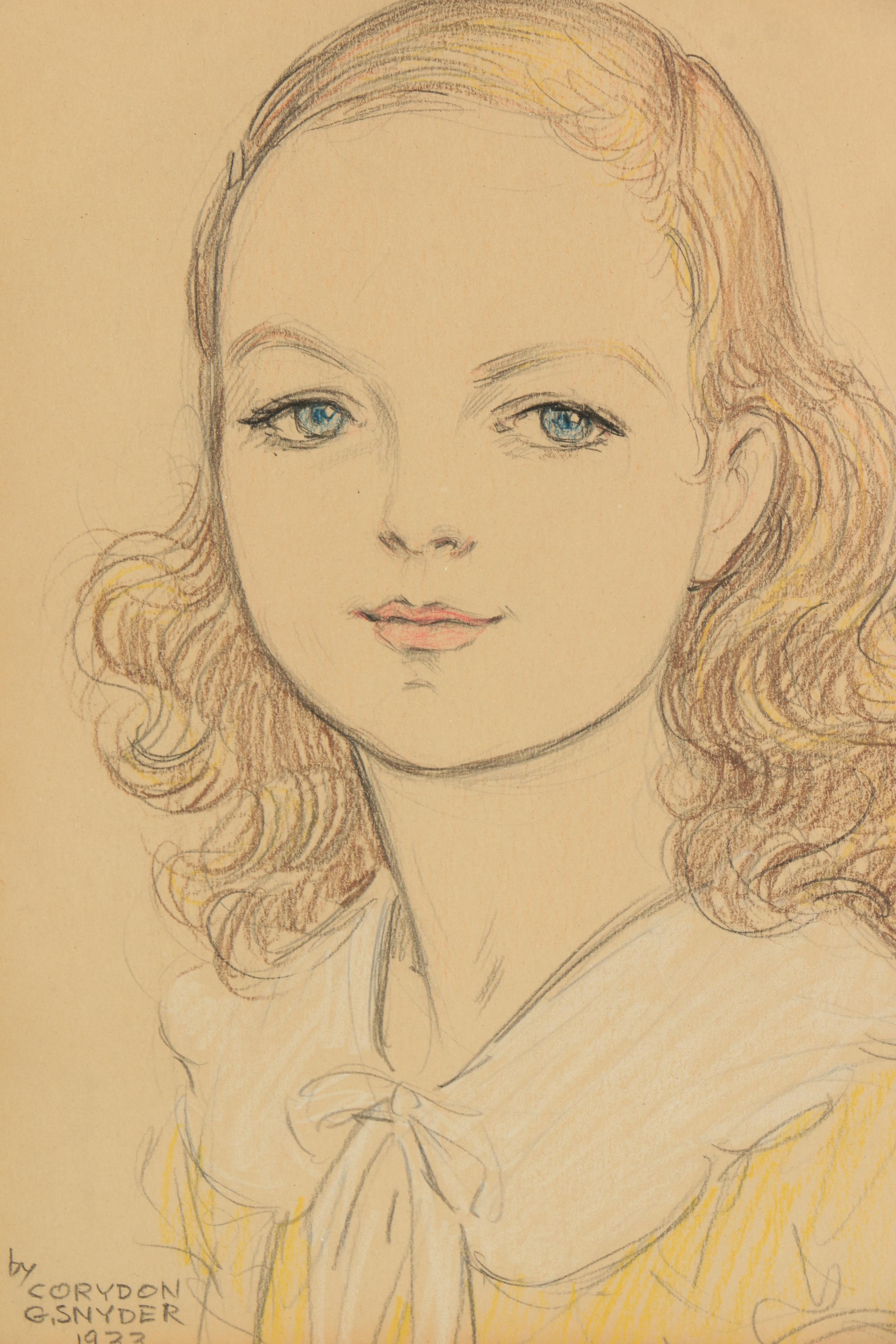 Corydon G. Snyder 1933 Portrait Drawing