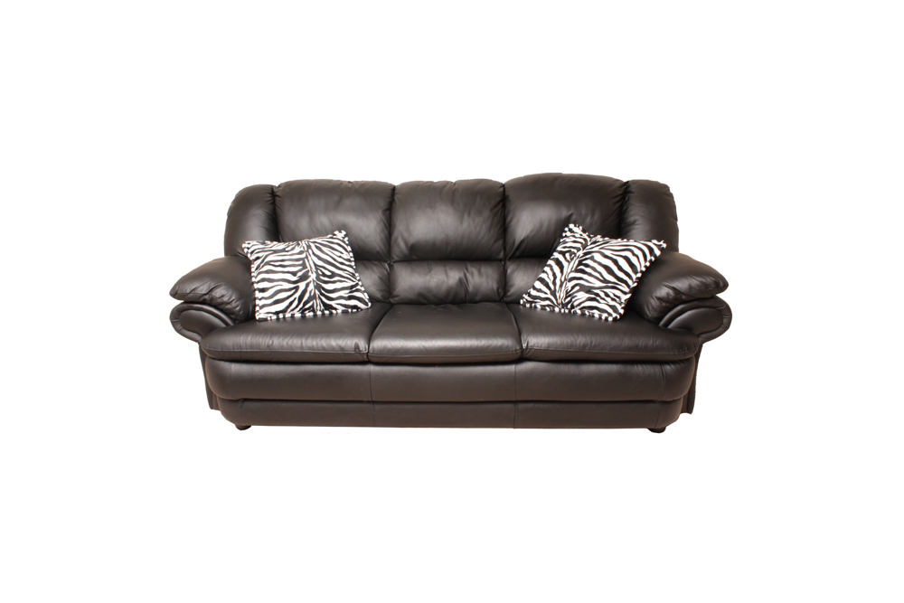 Faux Leather Sofa by Chateau D'Ax
