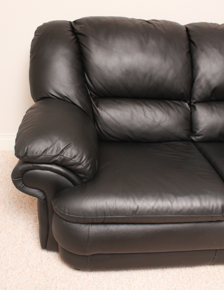Faux Leather Sofa by Chateau D'Ax