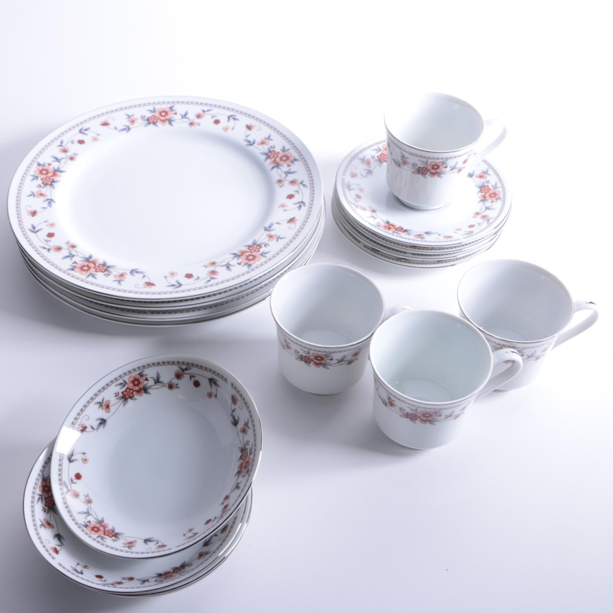 Vintage Sheffield "Anniversary" Porcelain Tableware for Four