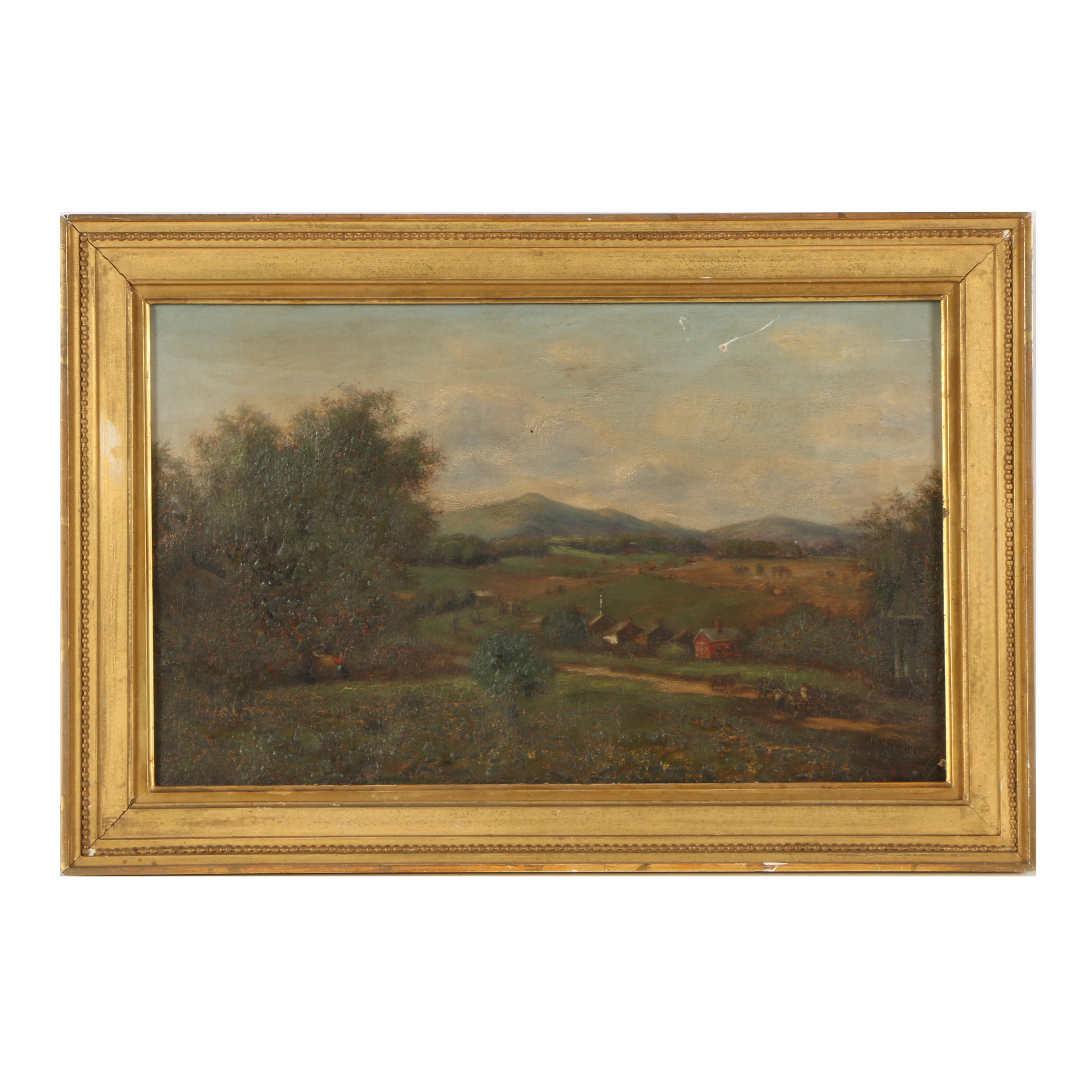 19th-Century Hudson River School Oil Painting