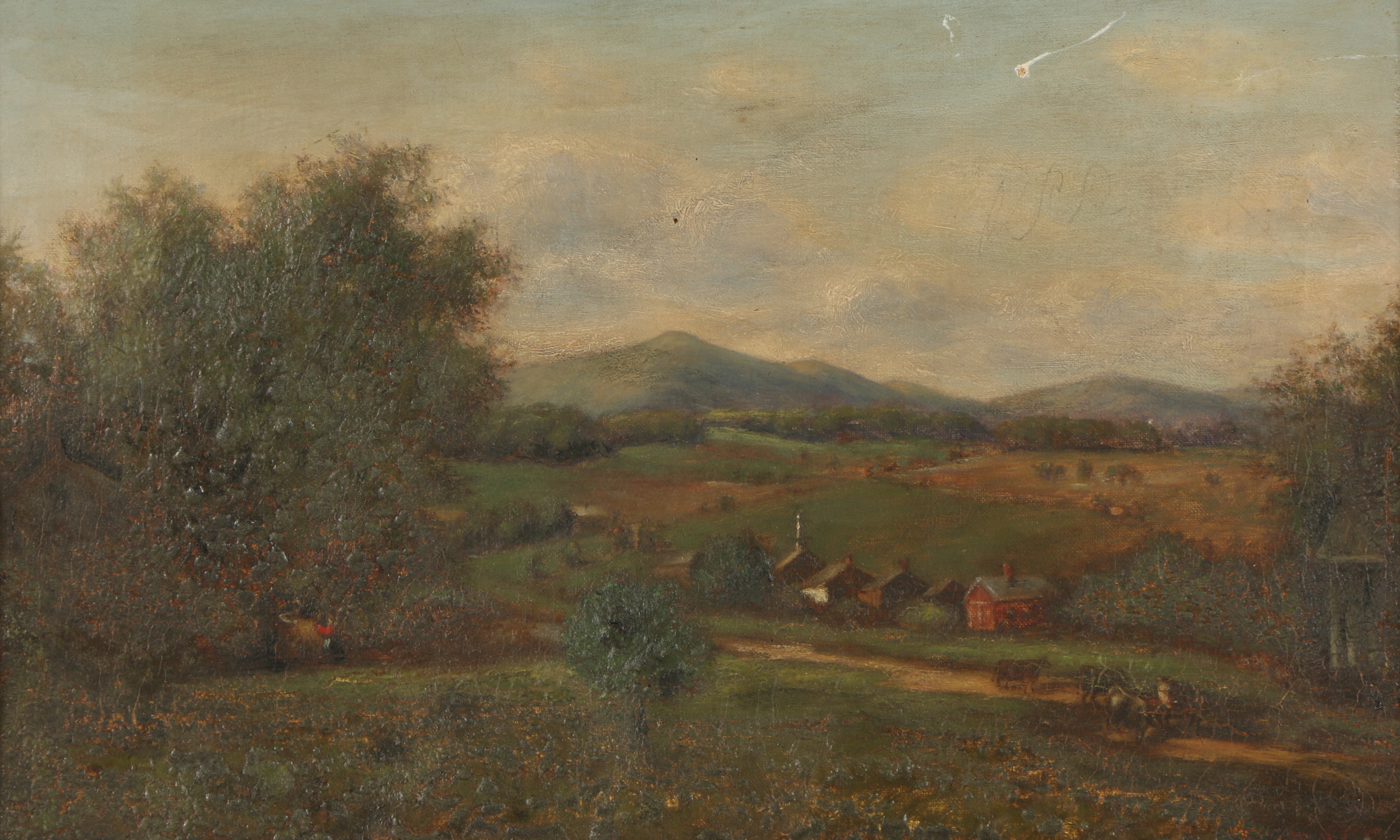 19th-Century Hudson River School Oil Painting