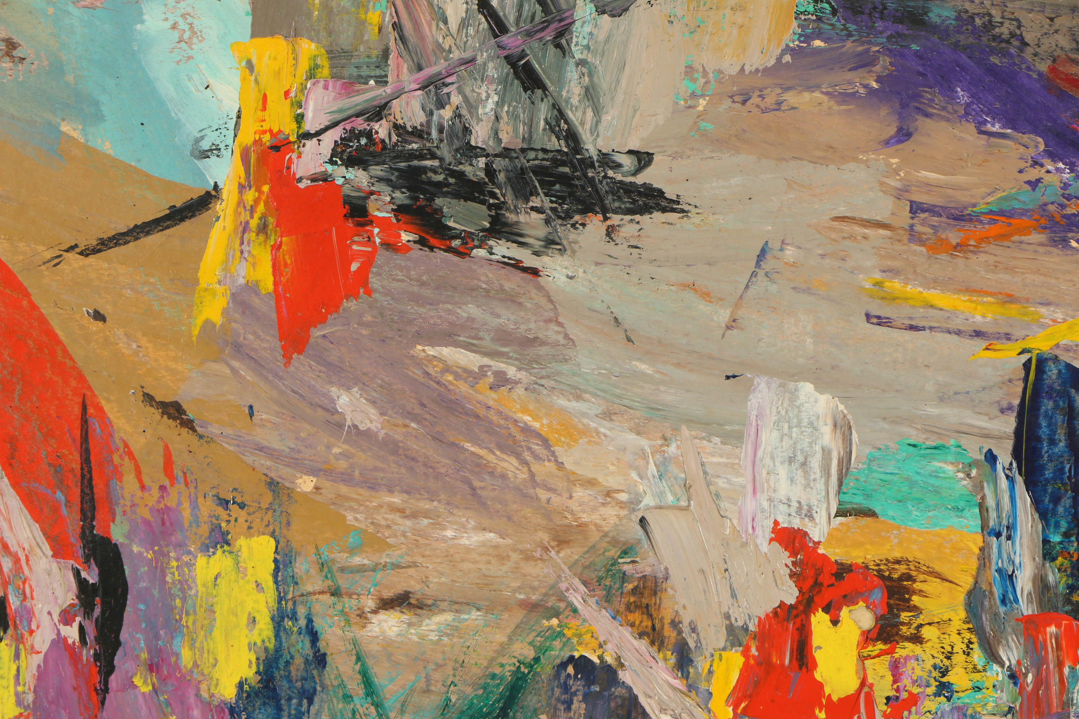 Newman Acrylic Abstract Painting