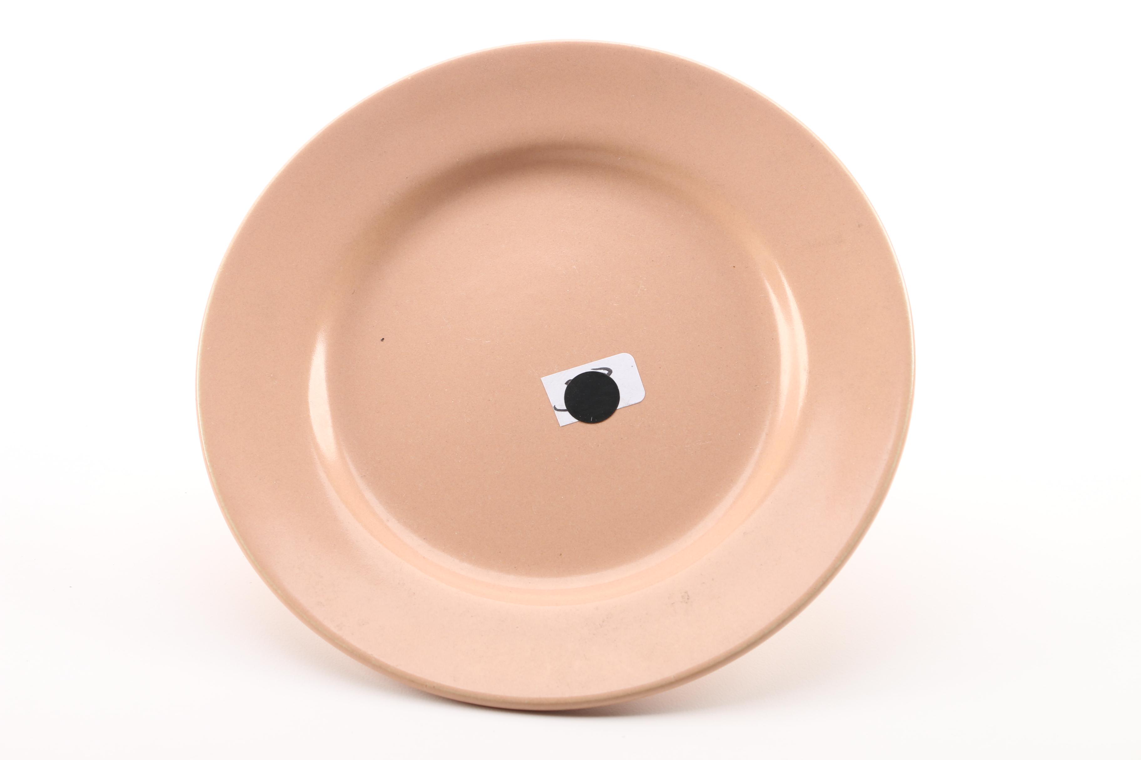 California Pottery Metlox Apricot Plates and Saucers