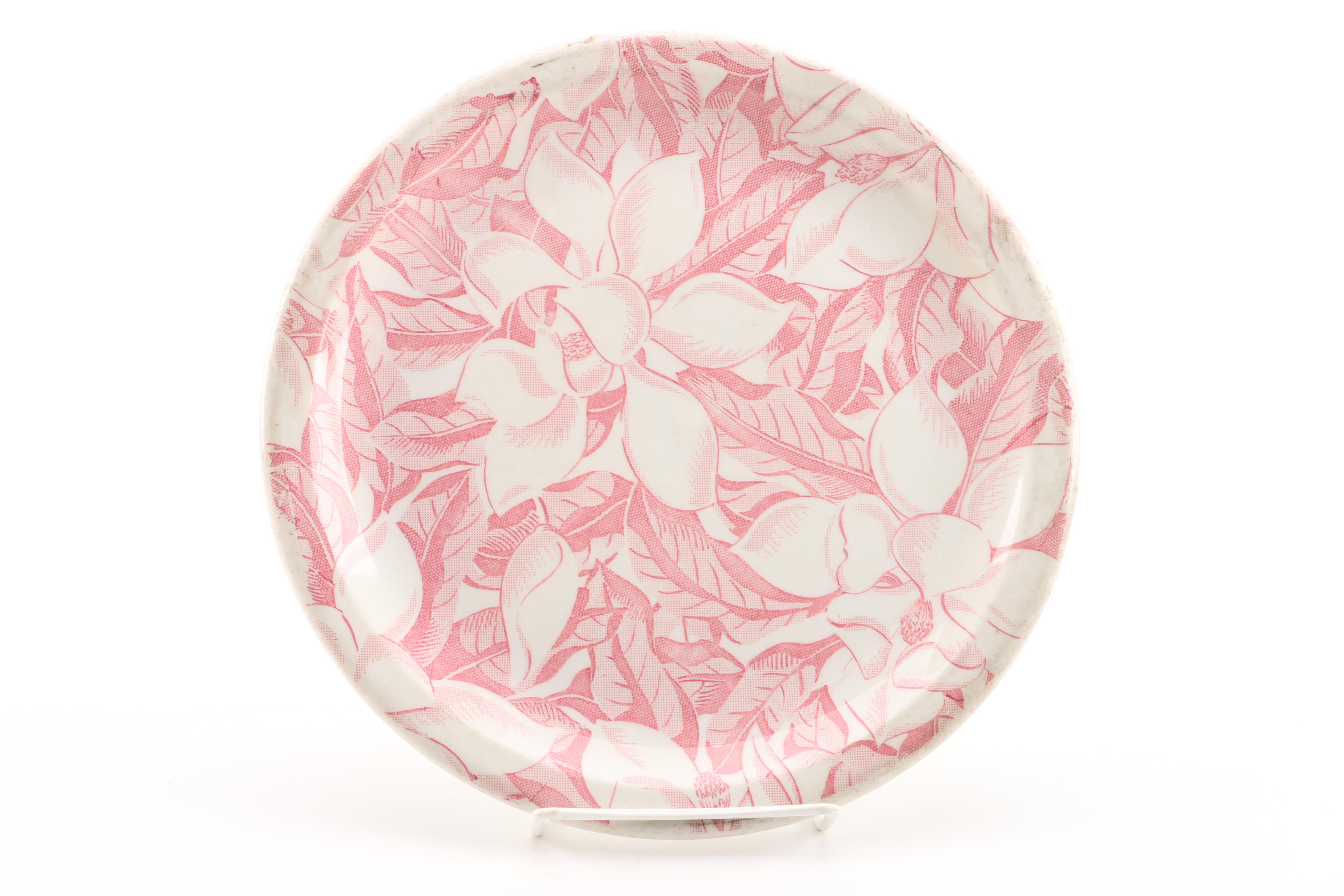 California Pottery Metlox Apricot Plates and Saucers