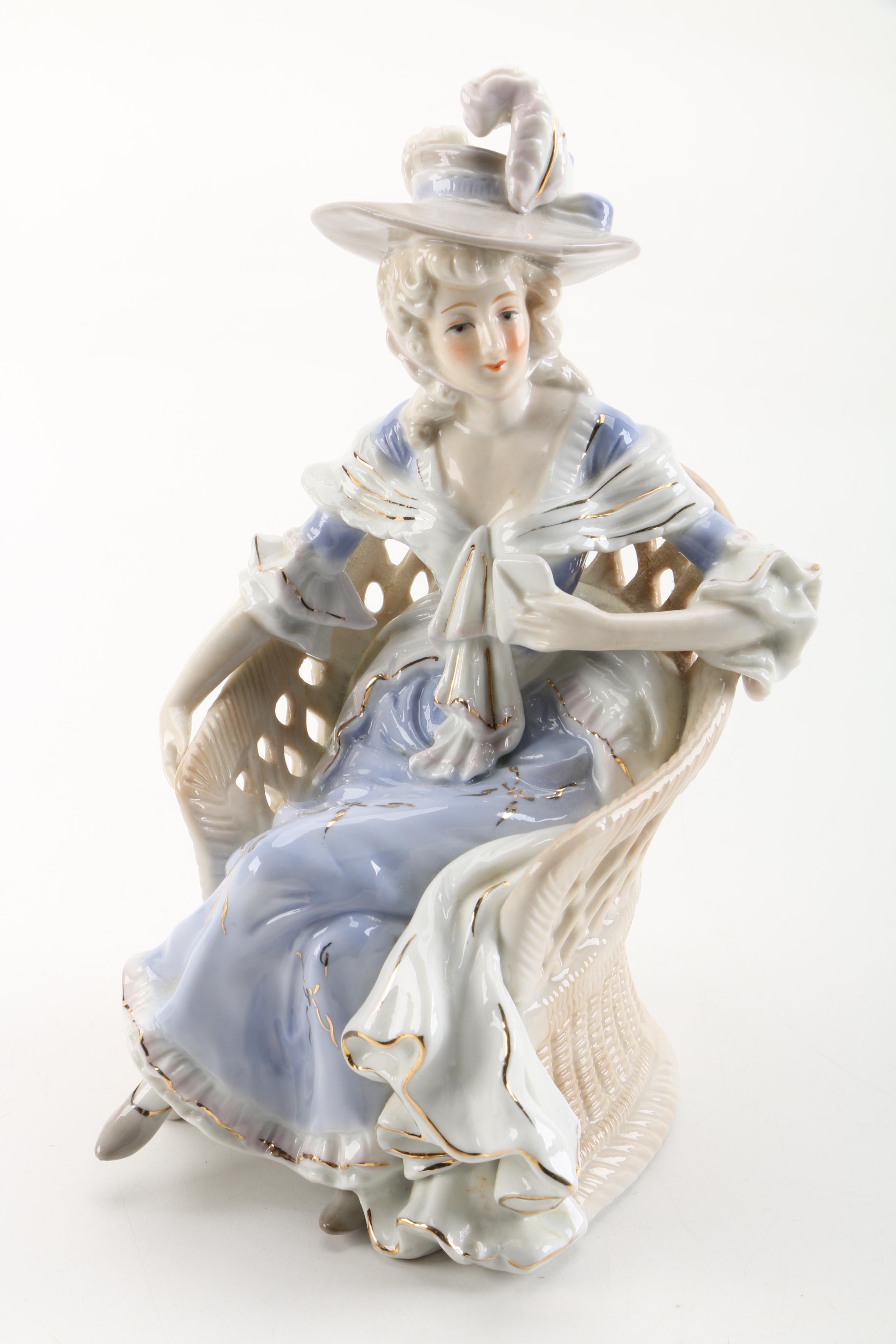 Ceramic Vase, Pot, Canister and Figurine