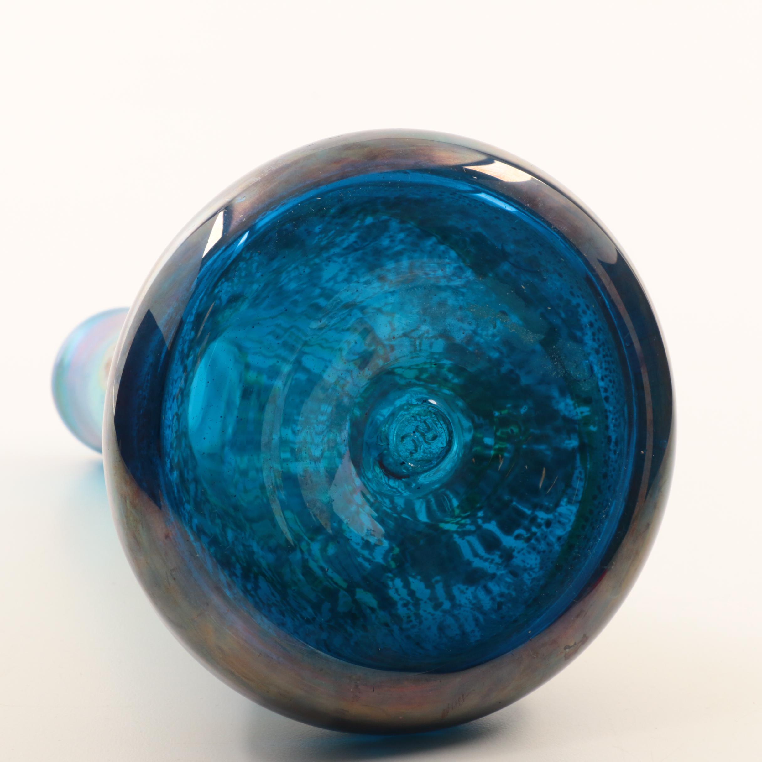 Robert Coleman Hand Blown Art Glass Vase