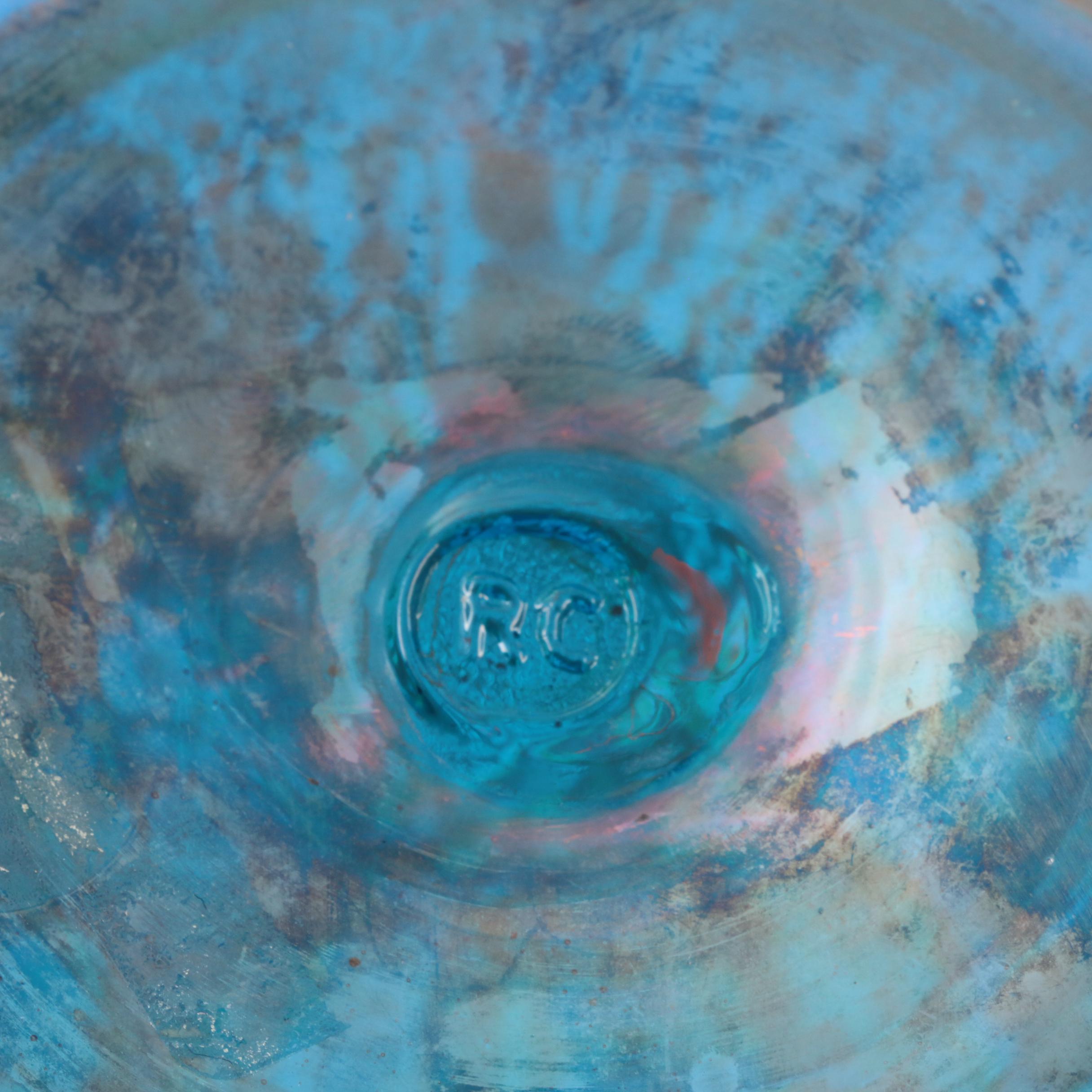 Robert Coleman Hand Blown Art Glass Vase