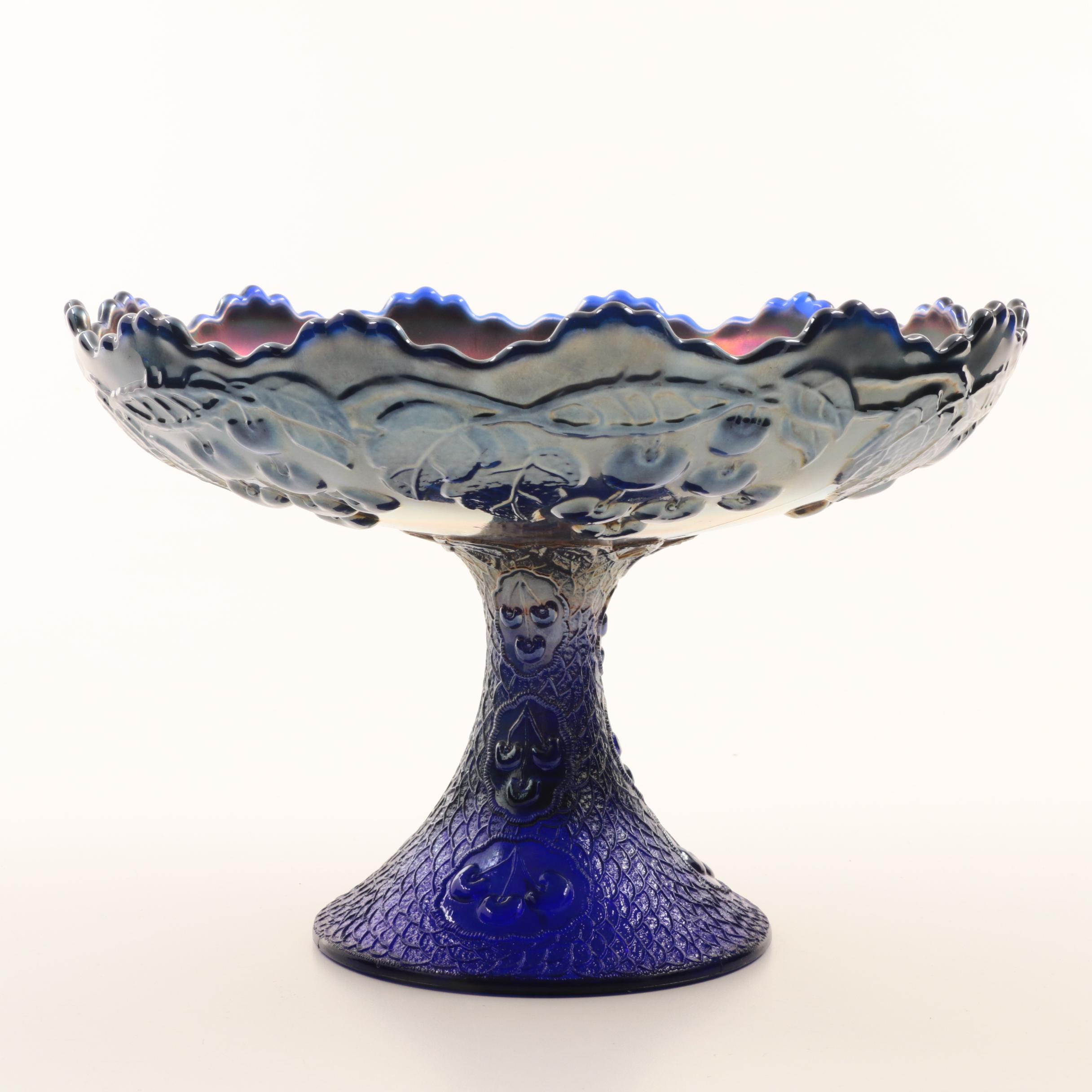 Vintage Fenton Carnival Glass "Mikado" Compote