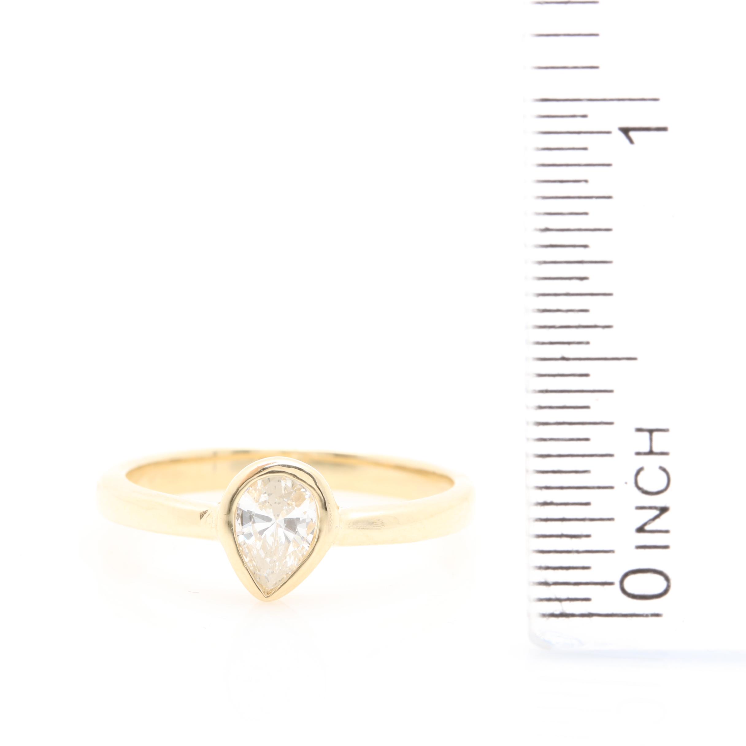 14K Yellow Gold Diamond Ring