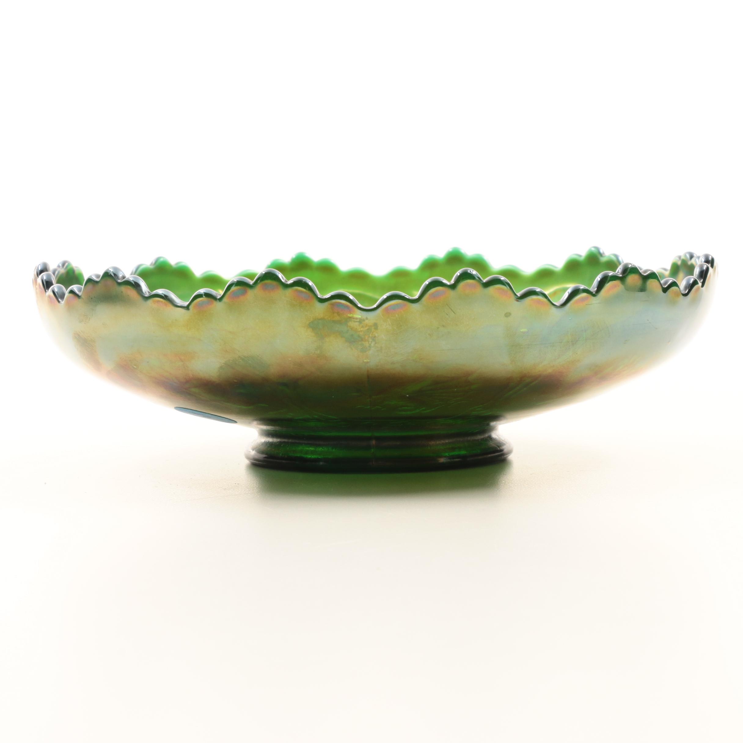Vintage Fenton "Dragon and Lotus" Carnival Glass Bowl
