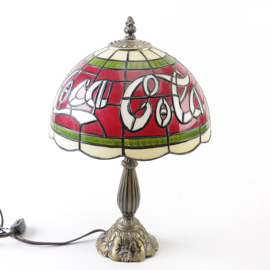 Coca-Cola Meyda Tiffany Style Table Lamp